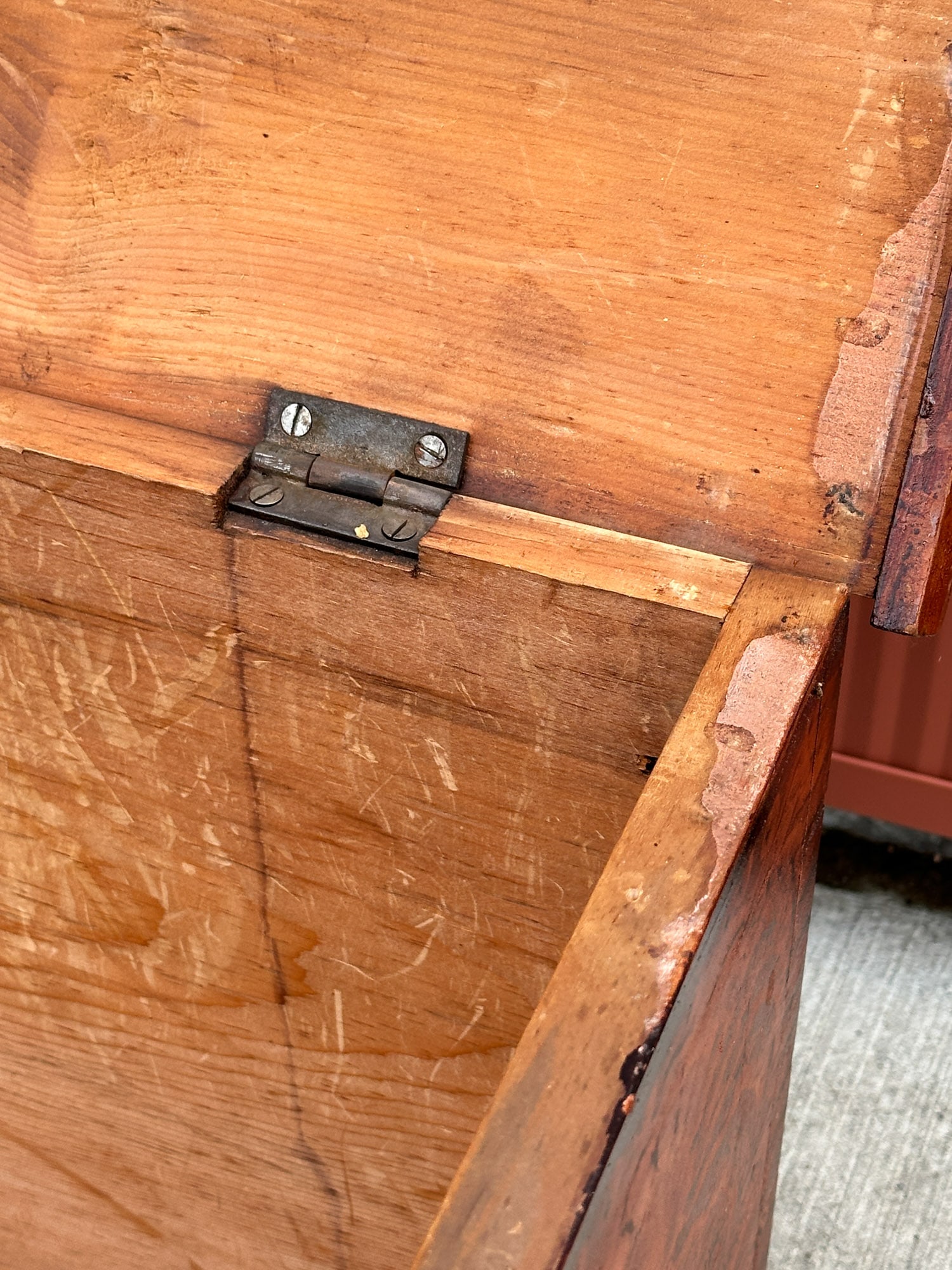 Putty Painted Pine Blanket Chest - 6