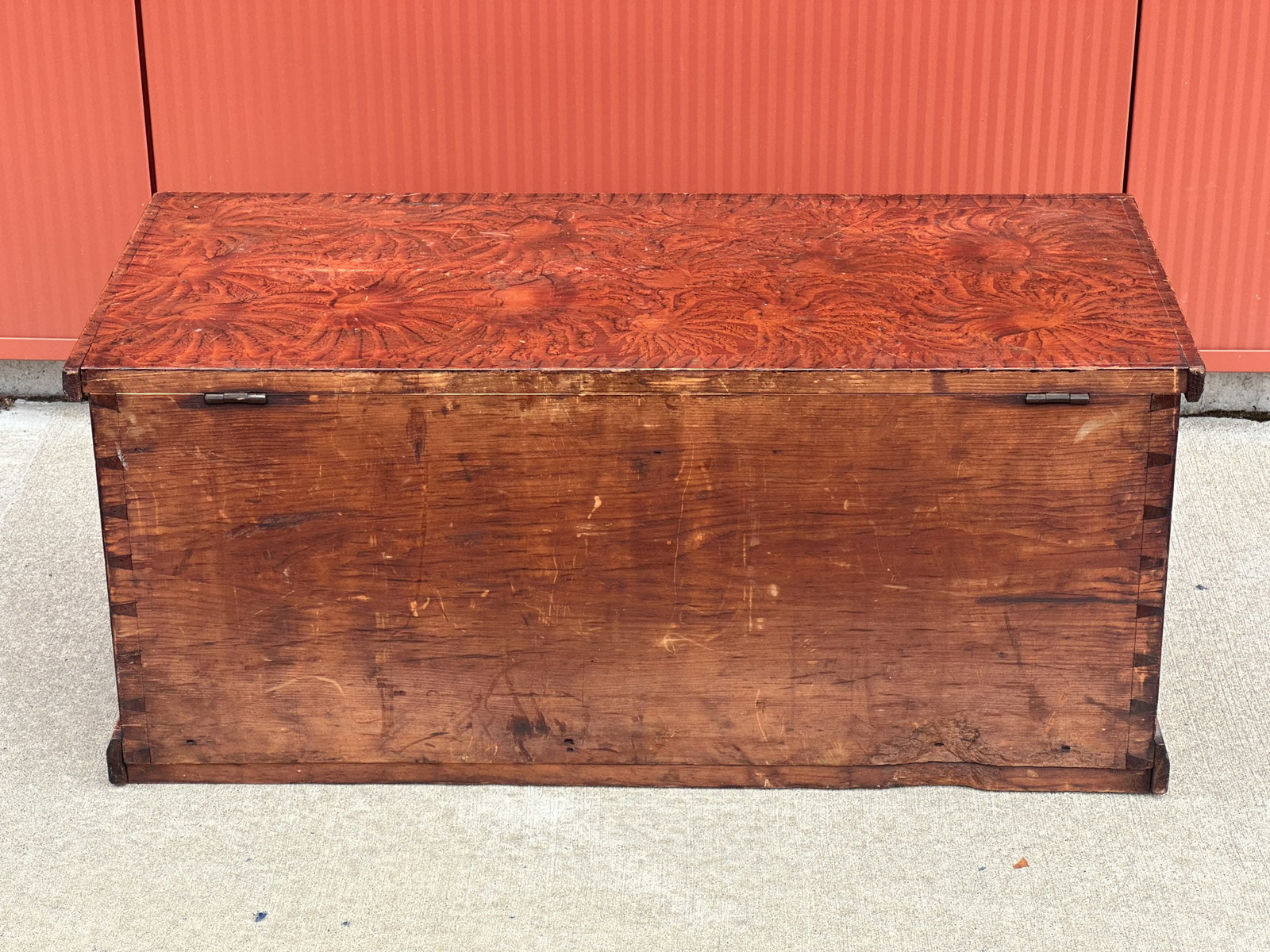 Putty Painted Pine Blanket Chest - 7
