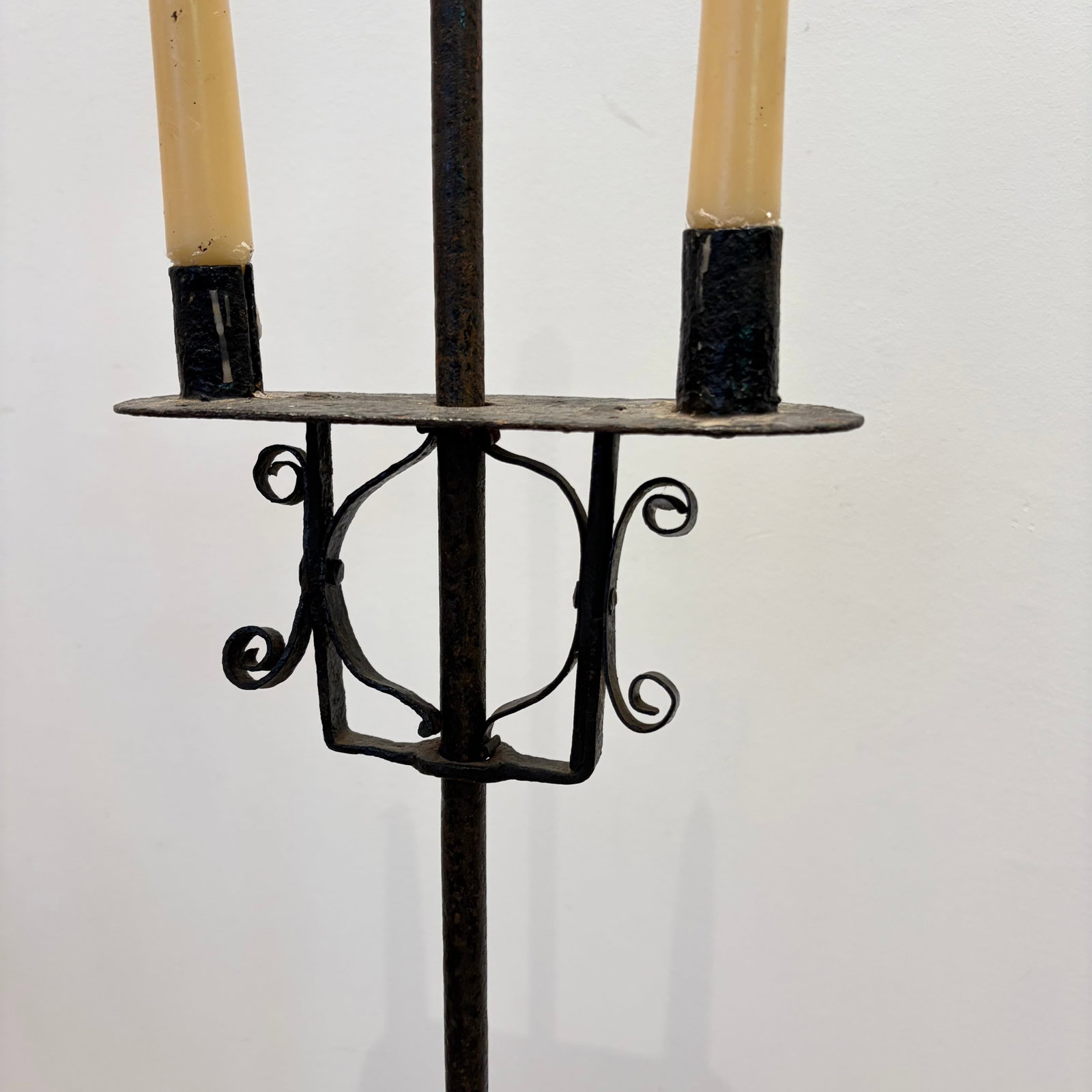 Two Wrought Iron Candlestands - 2