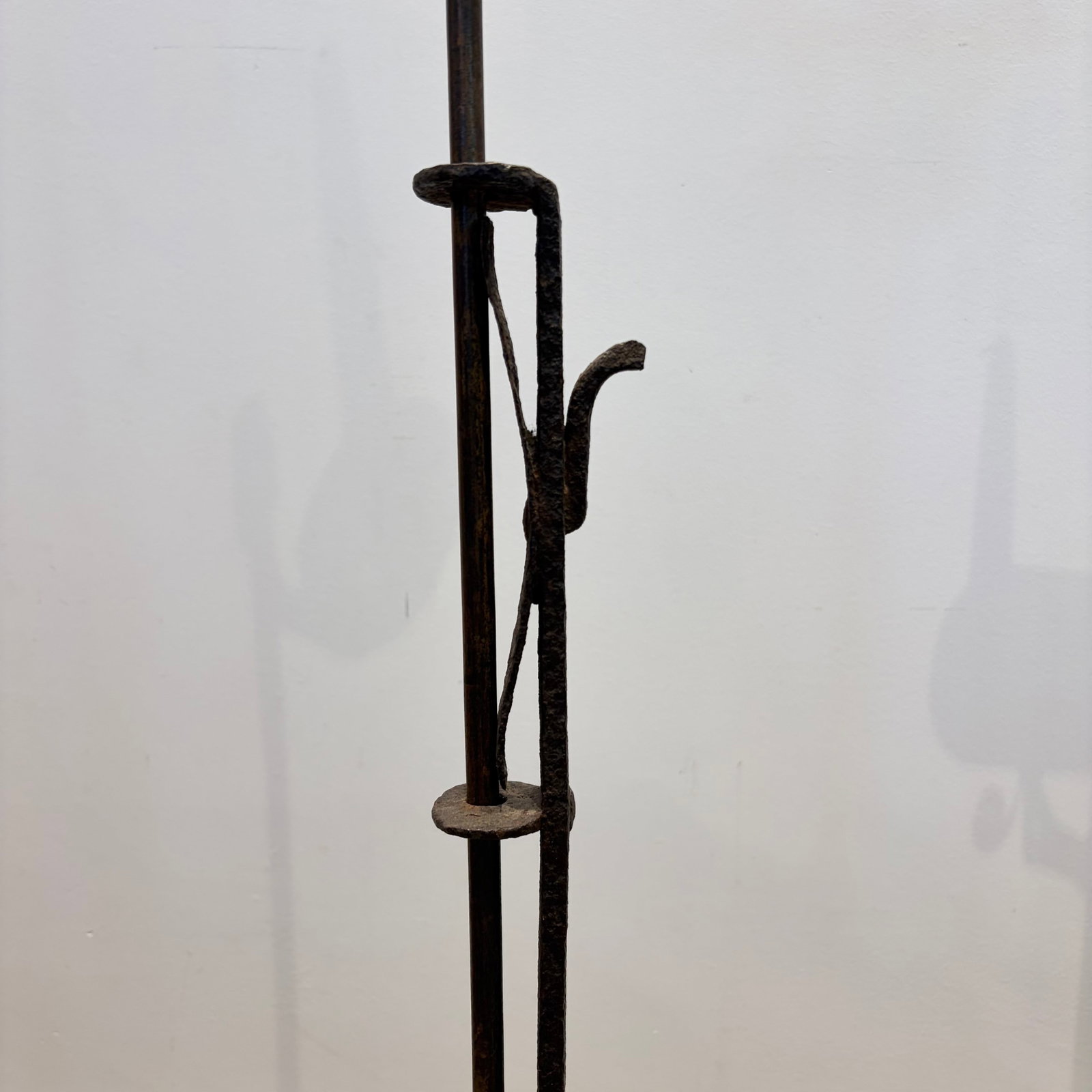 Two Wrought Iron Candlestands - 4