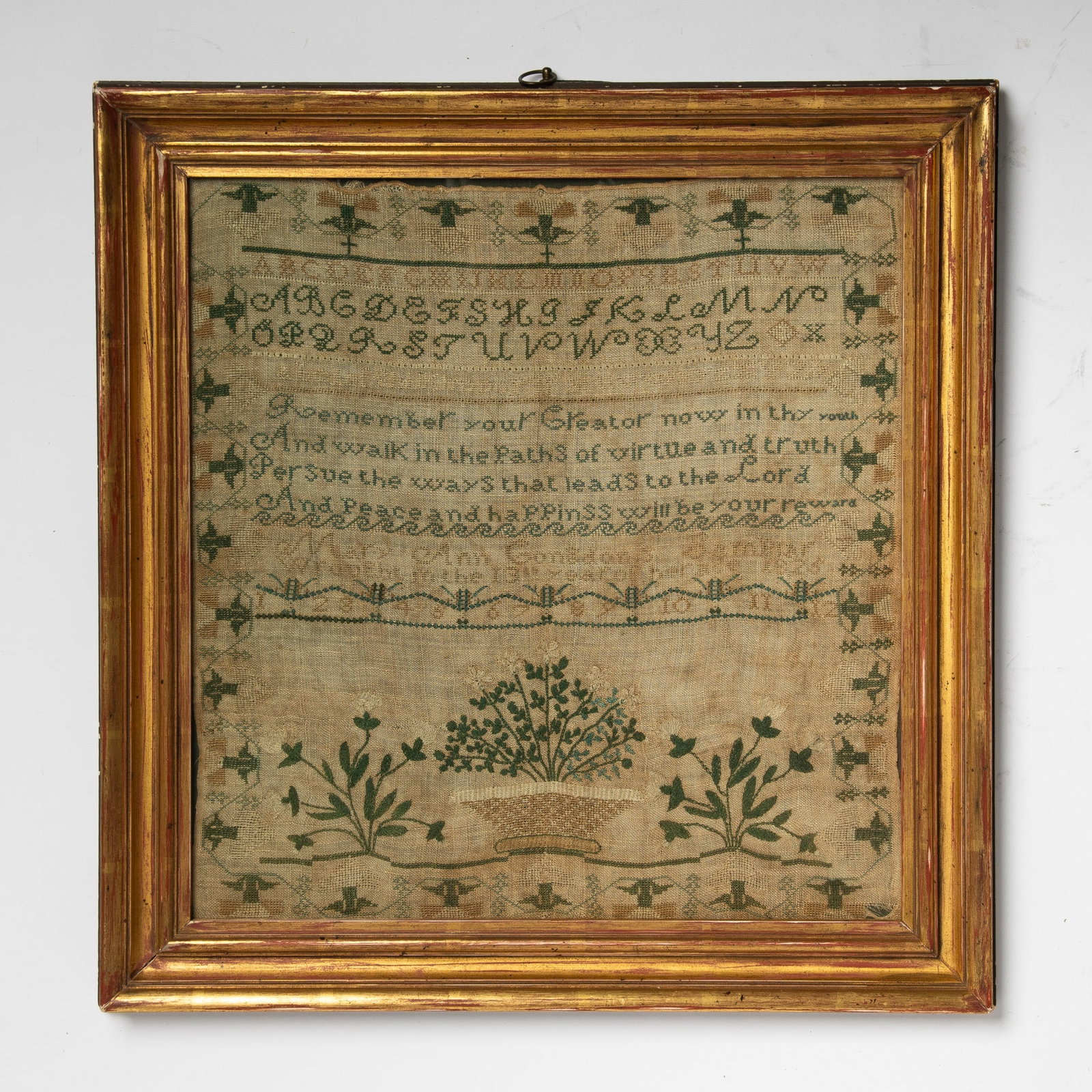 Needlework Sampler "Anne Congdon" (1 of 1)