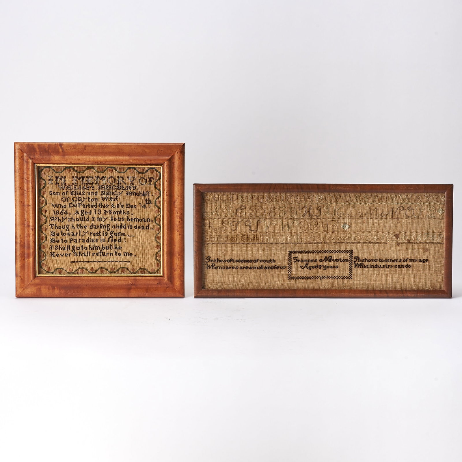 Two Needlework Samplers (1 of 1)