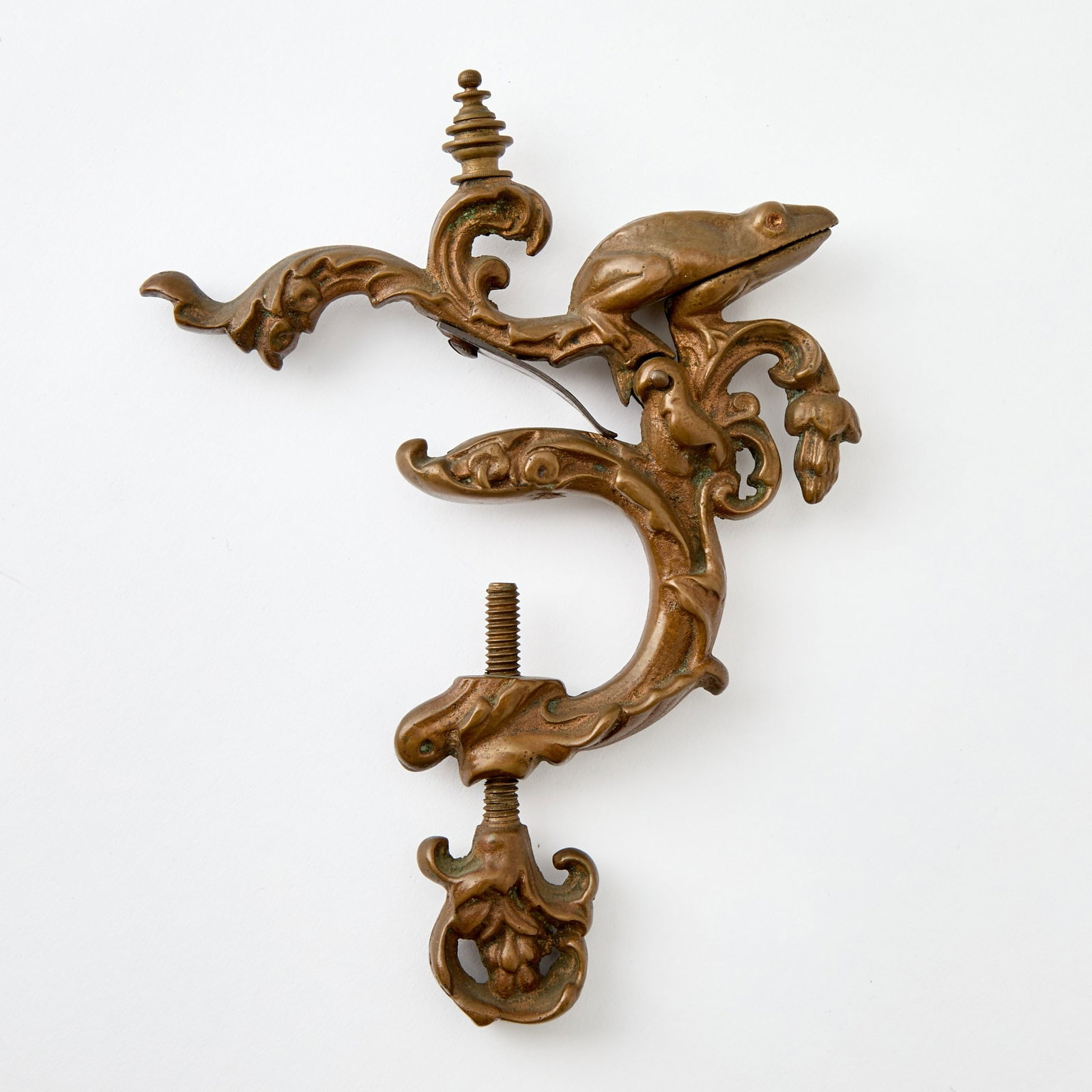Cast Brass Frog Sewing Clamp - 2