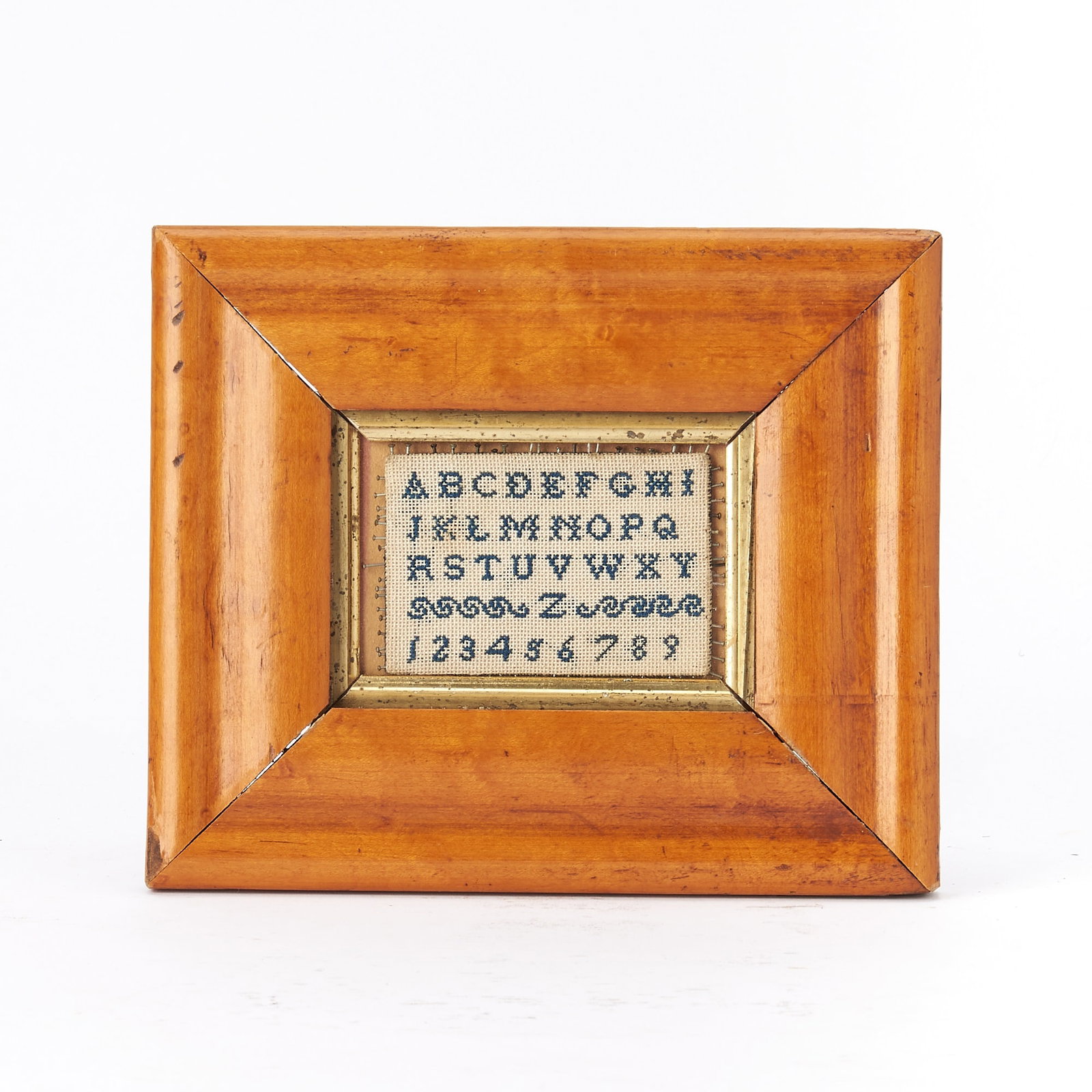 Miniature Pinkeep Needlework Sampler (1 of 1)