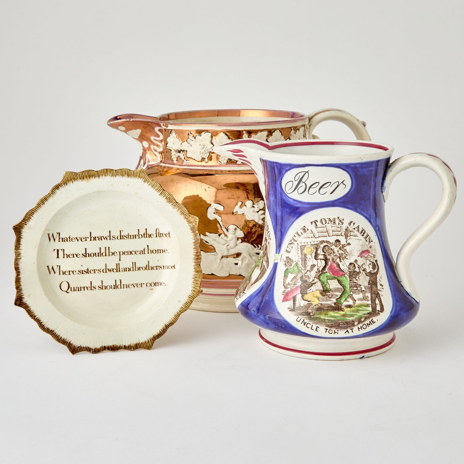 Three Staffordshire Table Articles - 2