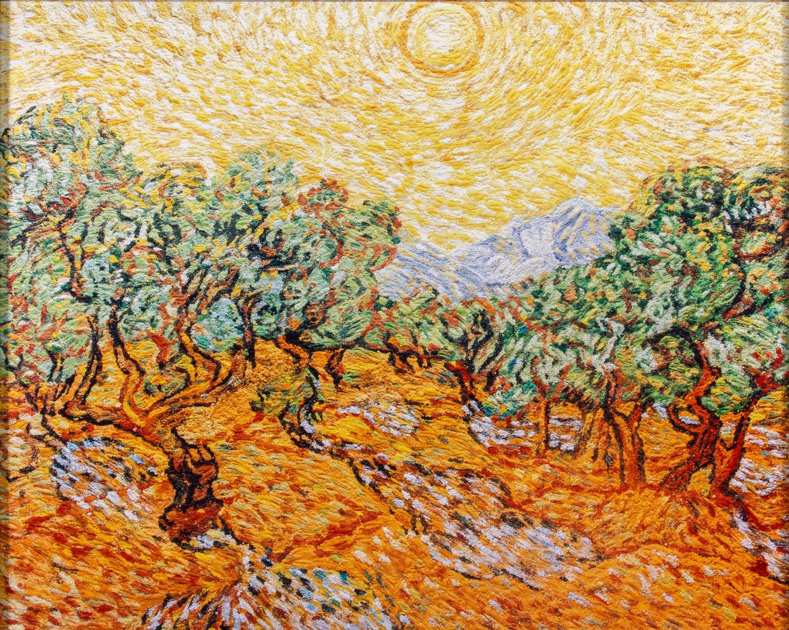 Vik Muniz, Olive Trees with Yellow Sky, After Vincent Van Gogh (from the series Pictures of: MUNIZ, VIK (b. 1961) Olive Trees with Yellow Sky, After Vincent Van Gogh