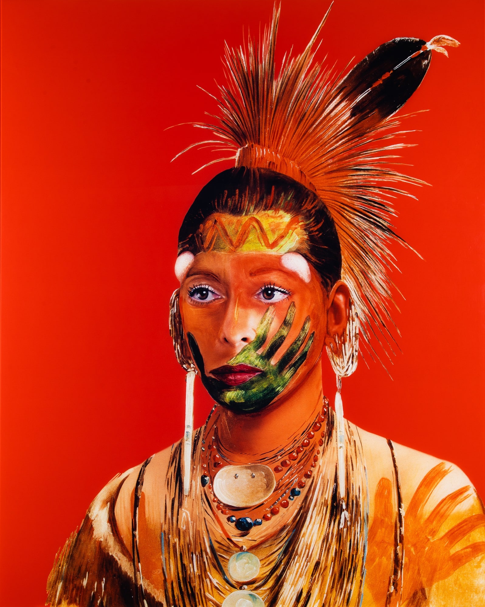 Orlan, Refiguration Self-hybridation, série indienne-américaine (1 of 1)