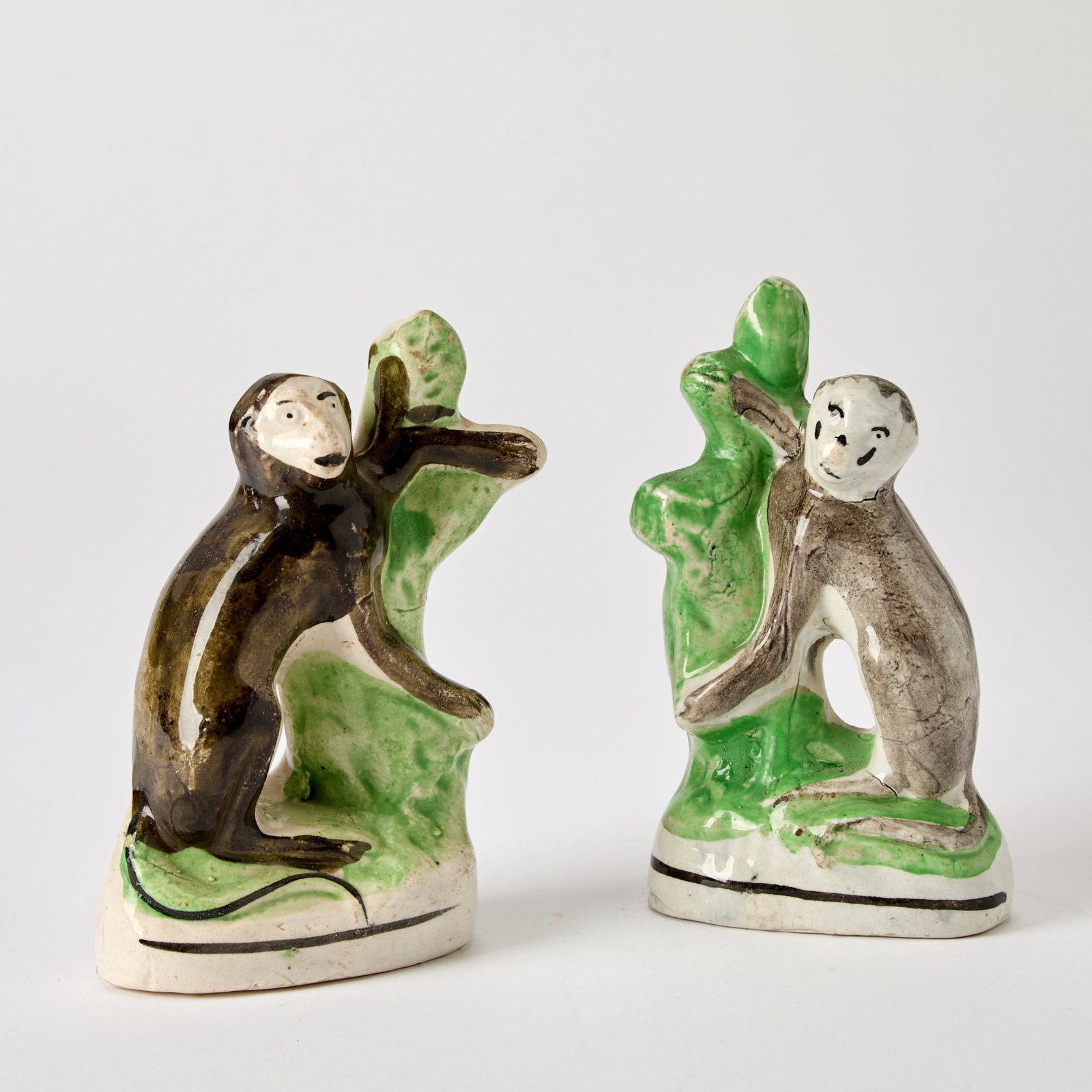 Pair of Staffordshire Figures of Monkeys (1 of 6)