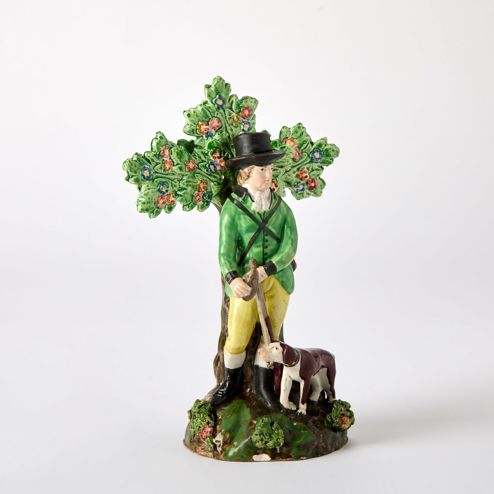 Staffordshire Figure of a Gentleman with Dog (1 of 5)