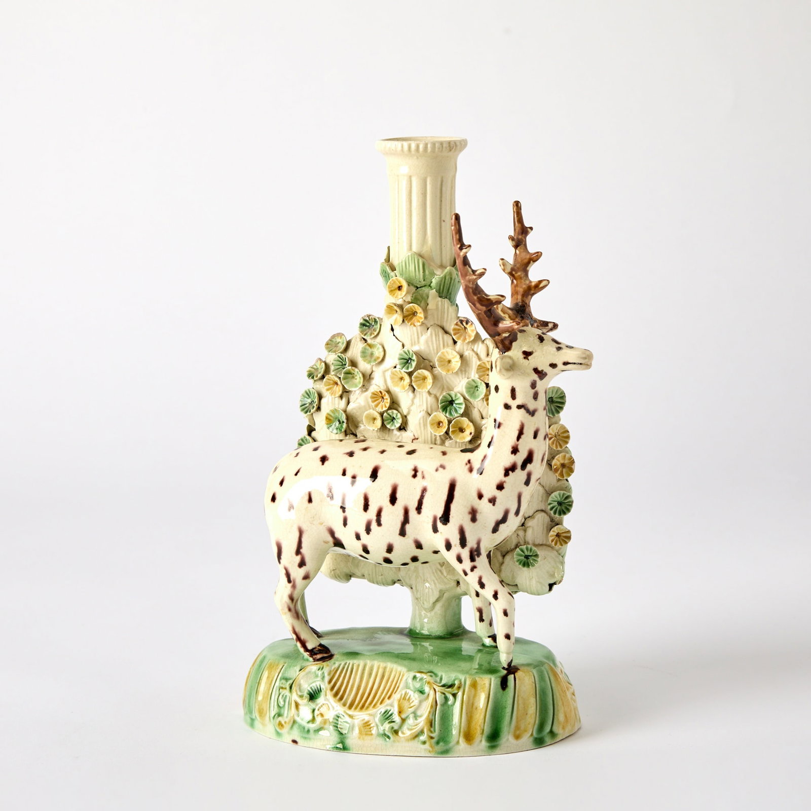 Staffordshire Spill Vase Group of Deer (1 of 4)