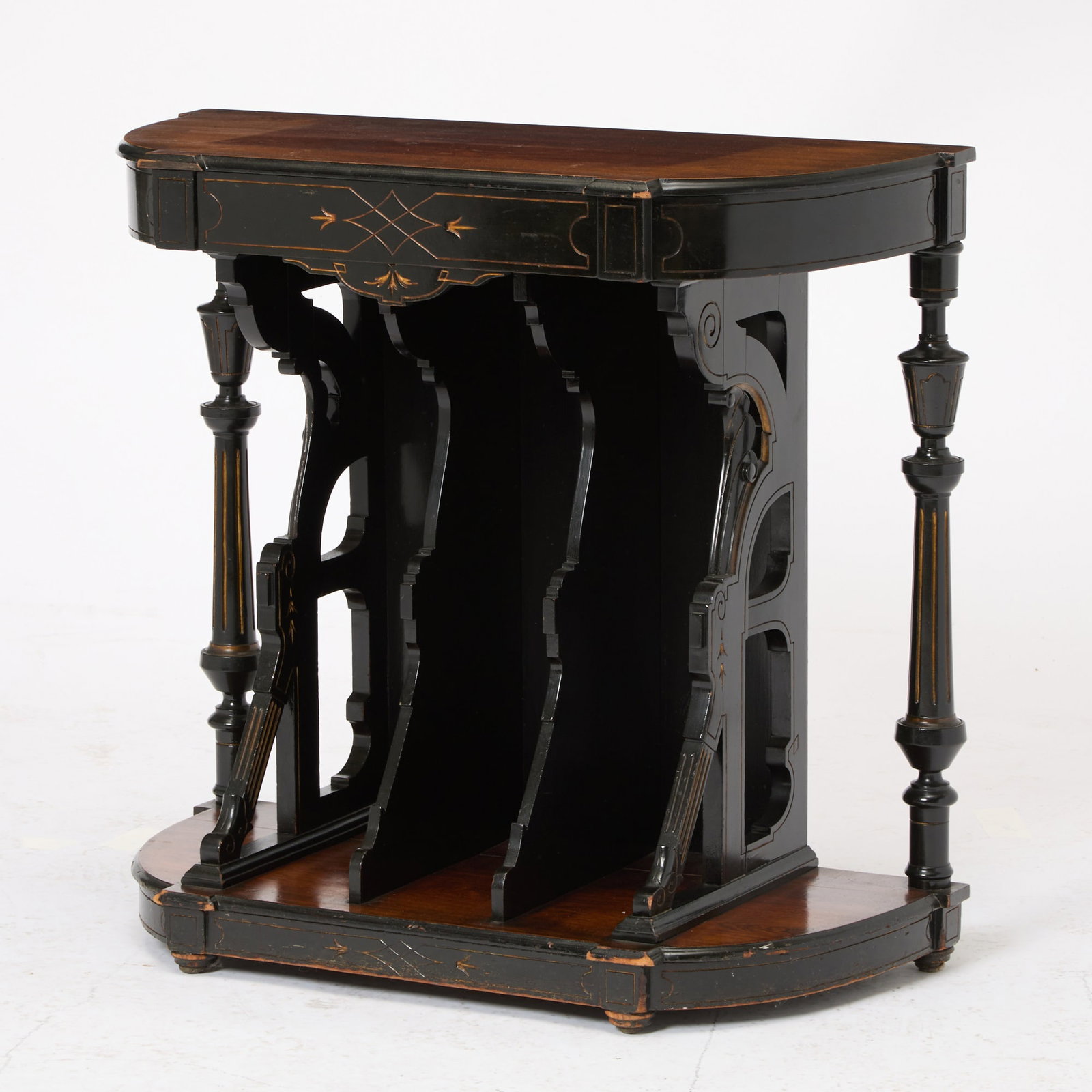 Victorian Ebonized Rosewood Console Table (1 of 5)