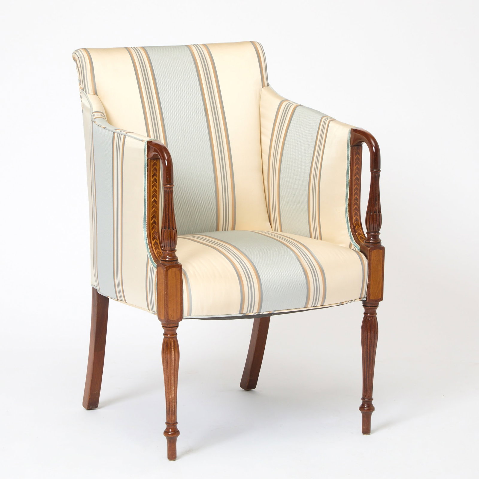 Federal Style Inlaid Mahogany Armchair (1 of 6)