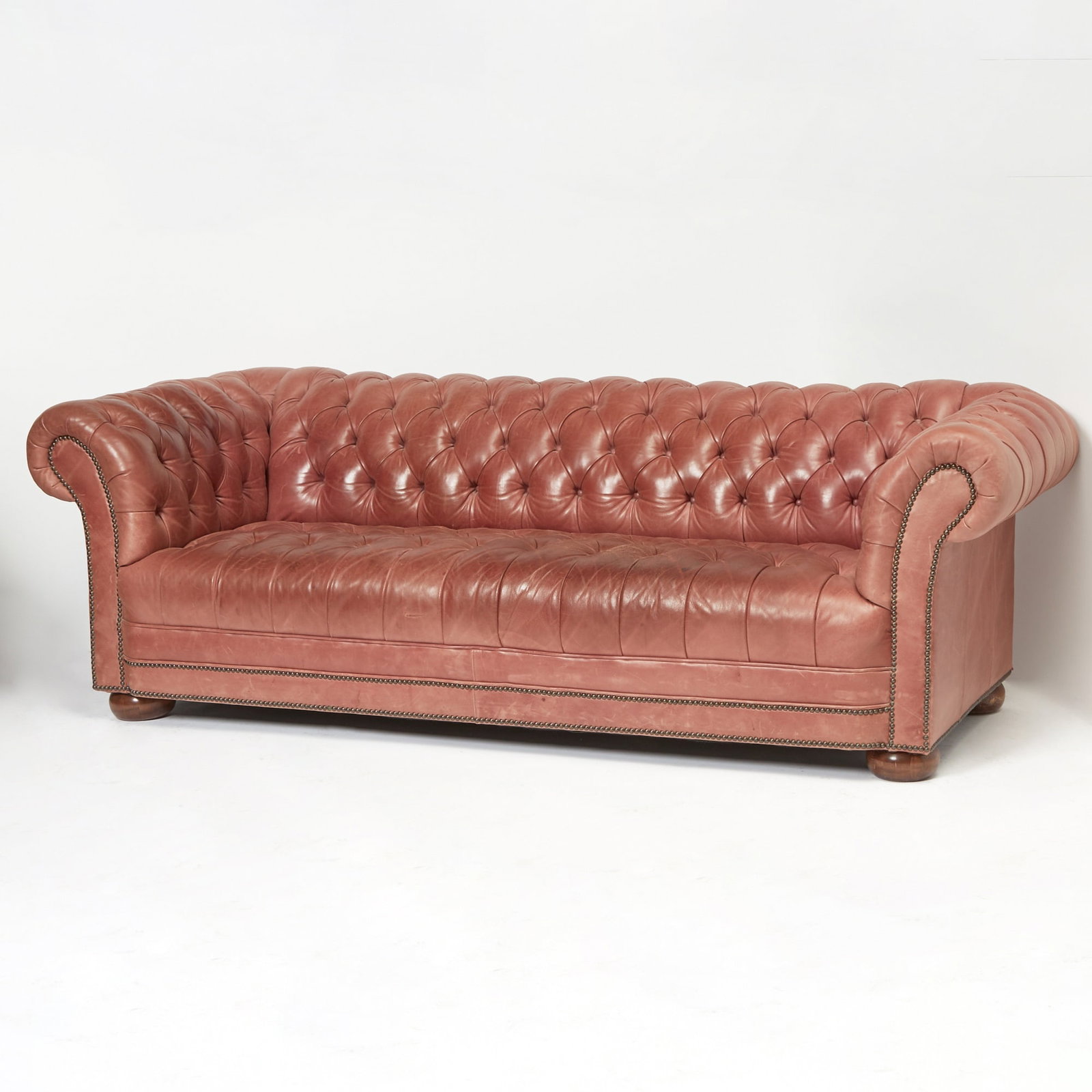 Leather Upholstered Chesterfield Sofa (1 of 3)
