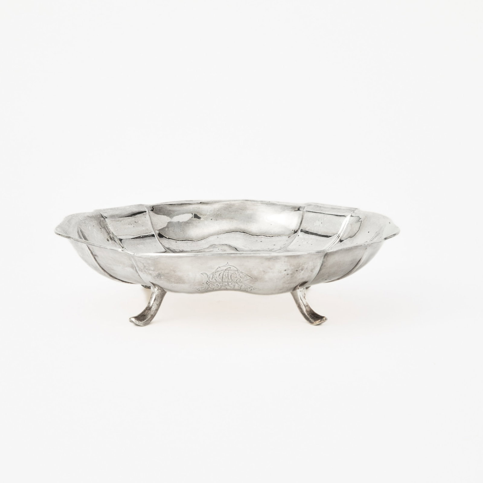 Russian Silver Footed Bowl: St. Petersburg, 1867 Diamter 9 5/8 inches, approximately 13 ounces.