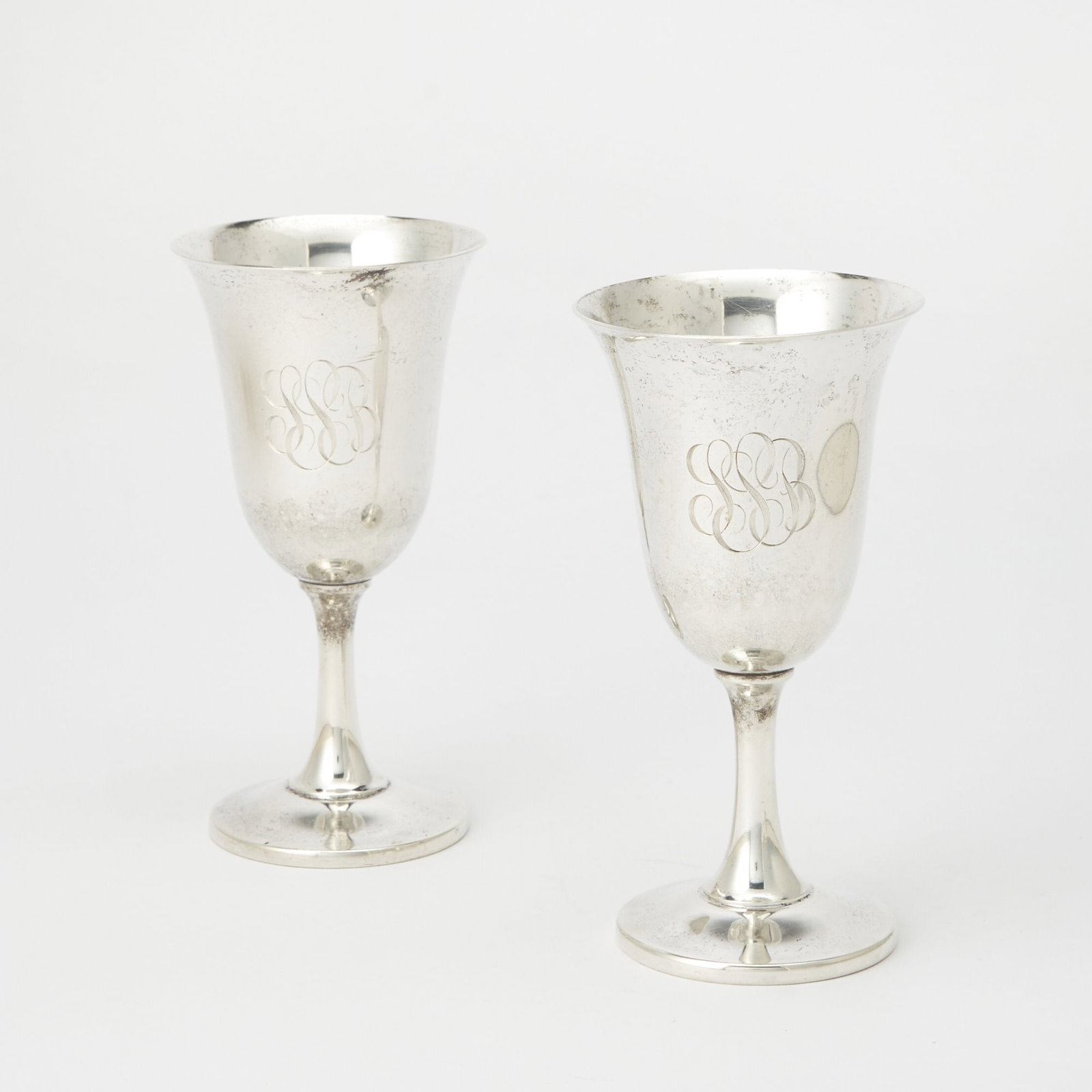 Pair of Wallace Sterling Silver Goblets (1 of 5)