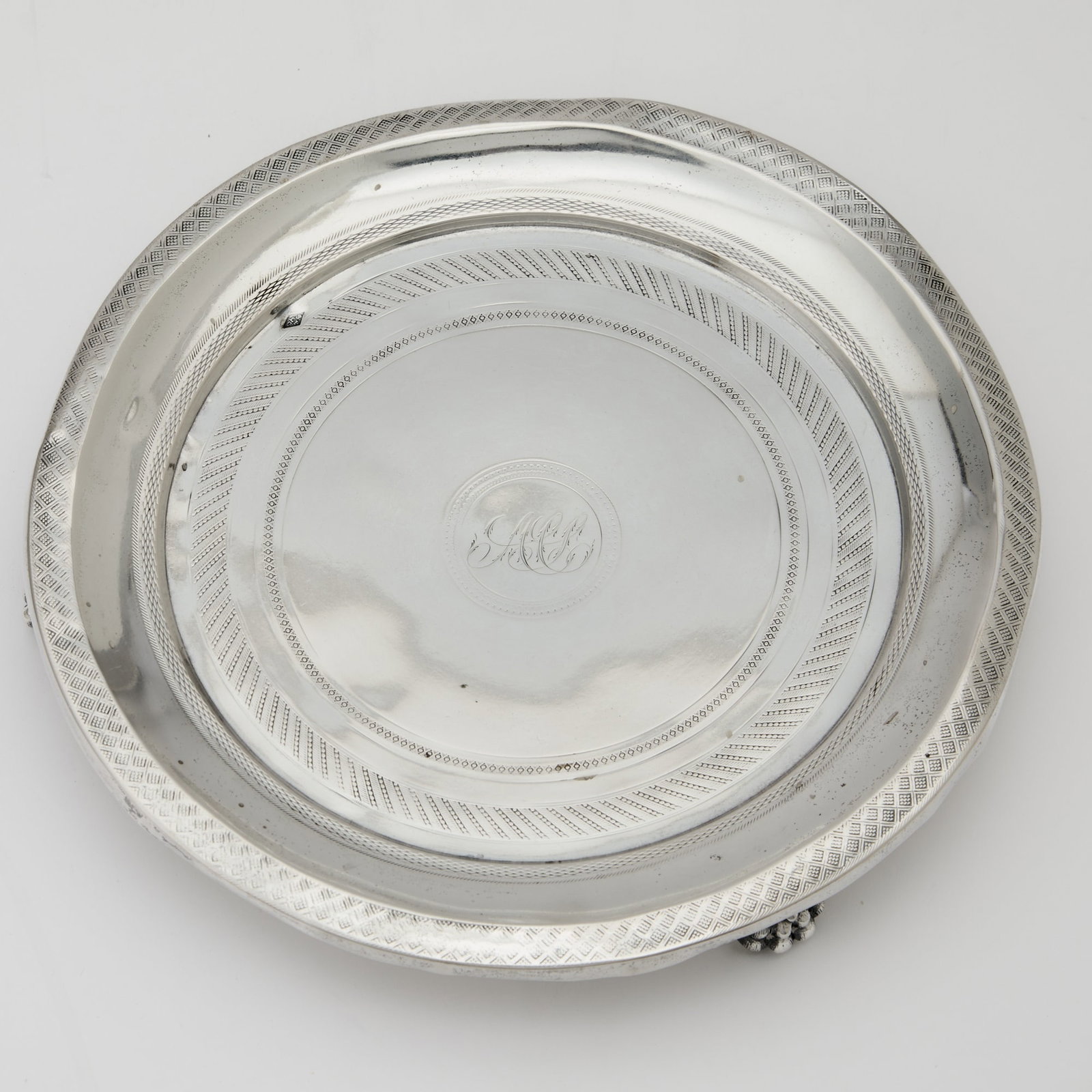 Five Silver Salvers and Waiters - 3