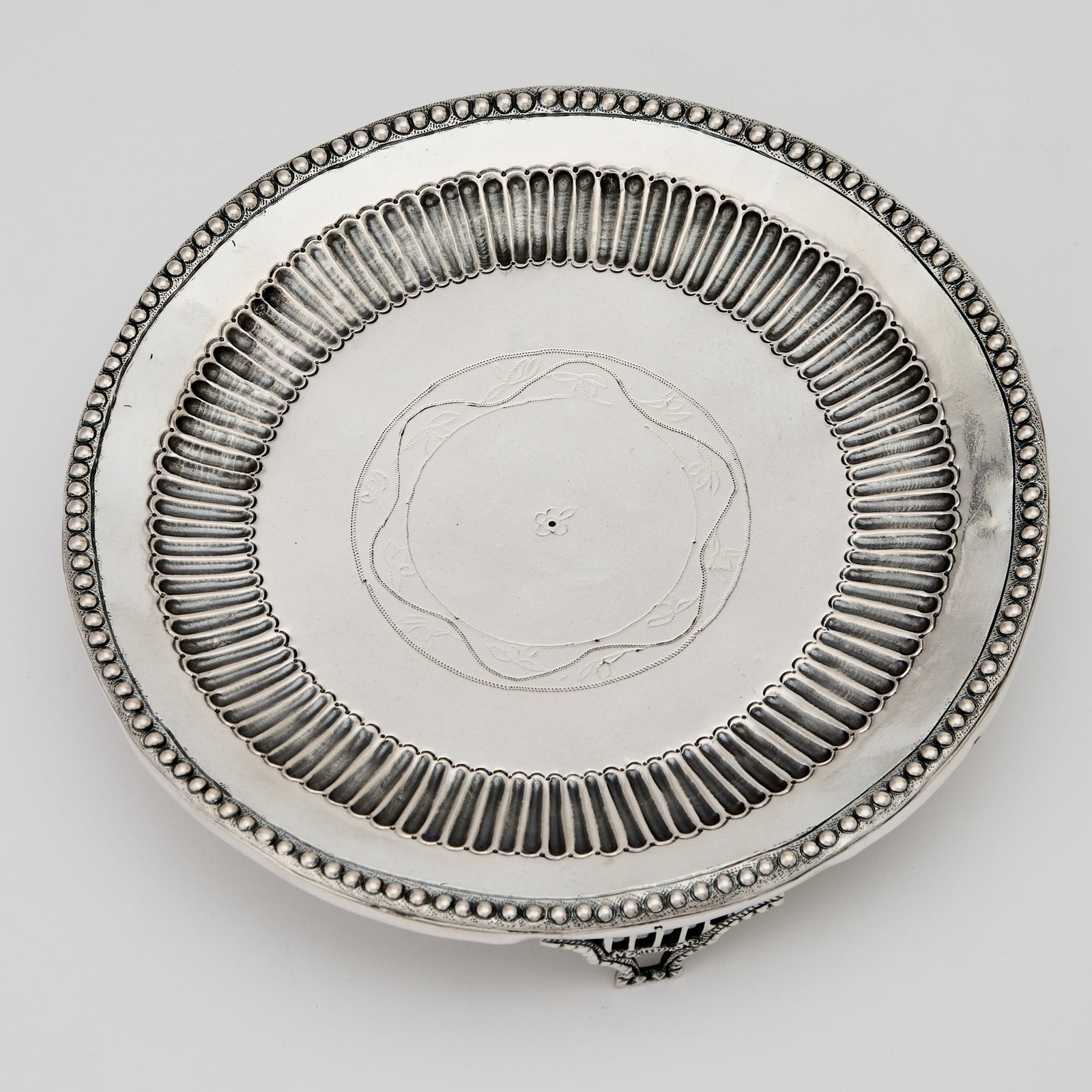 Five Silver Salvers and Waiters - 4