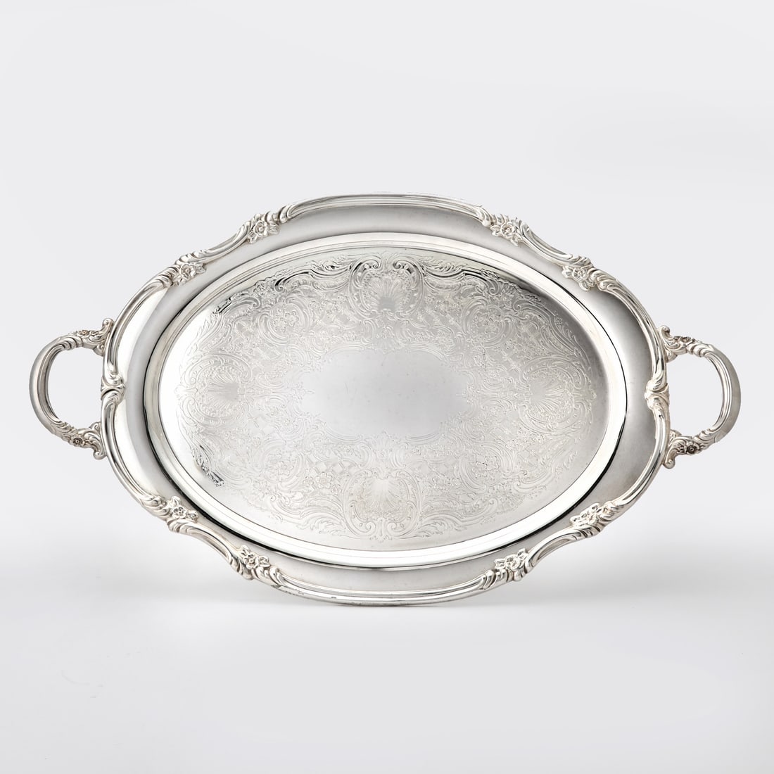 Reed & Barton Silver Plated Two Handled Tray (1 of 2)