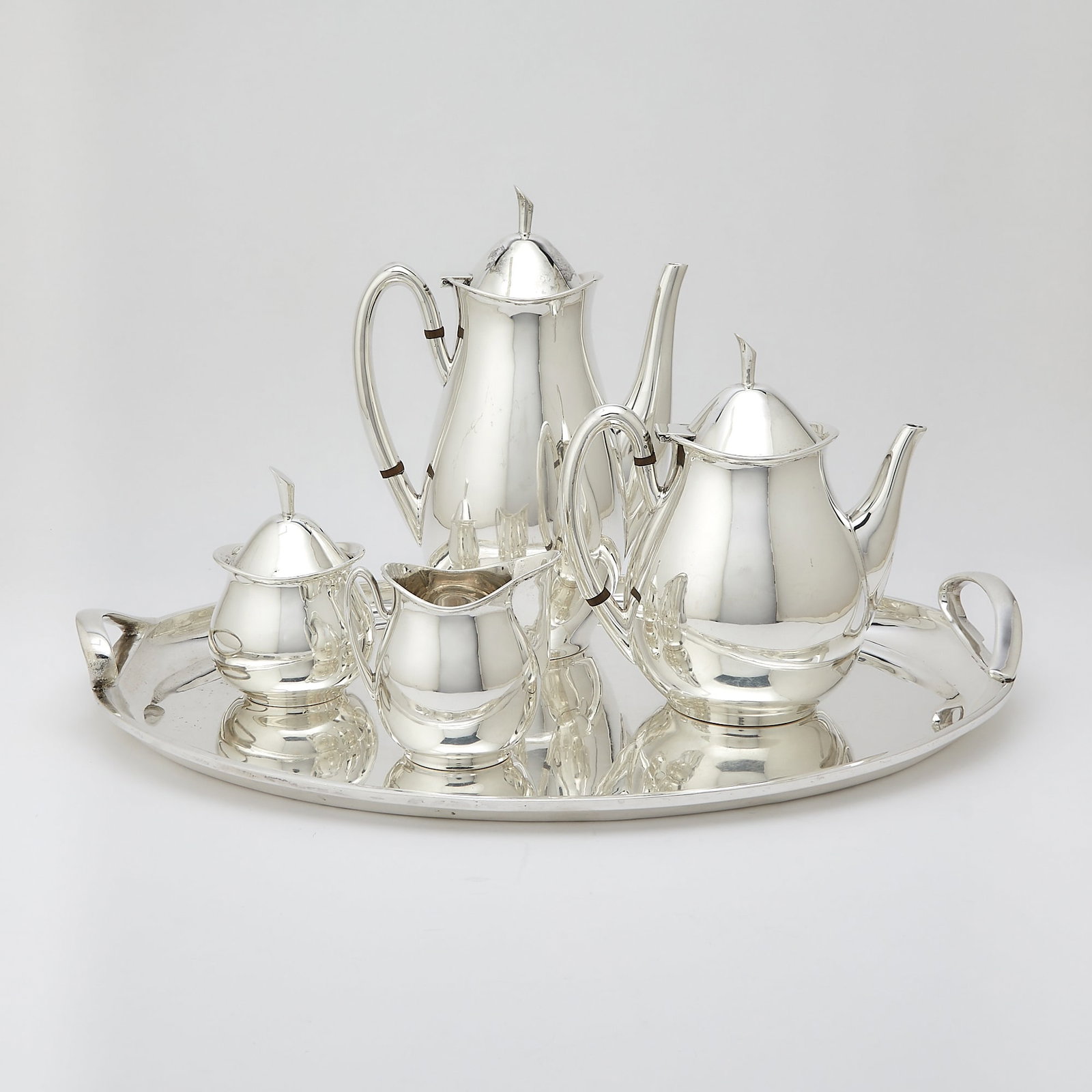Mexican Sterling Silver Tea and Coffee Service (1 of 6)