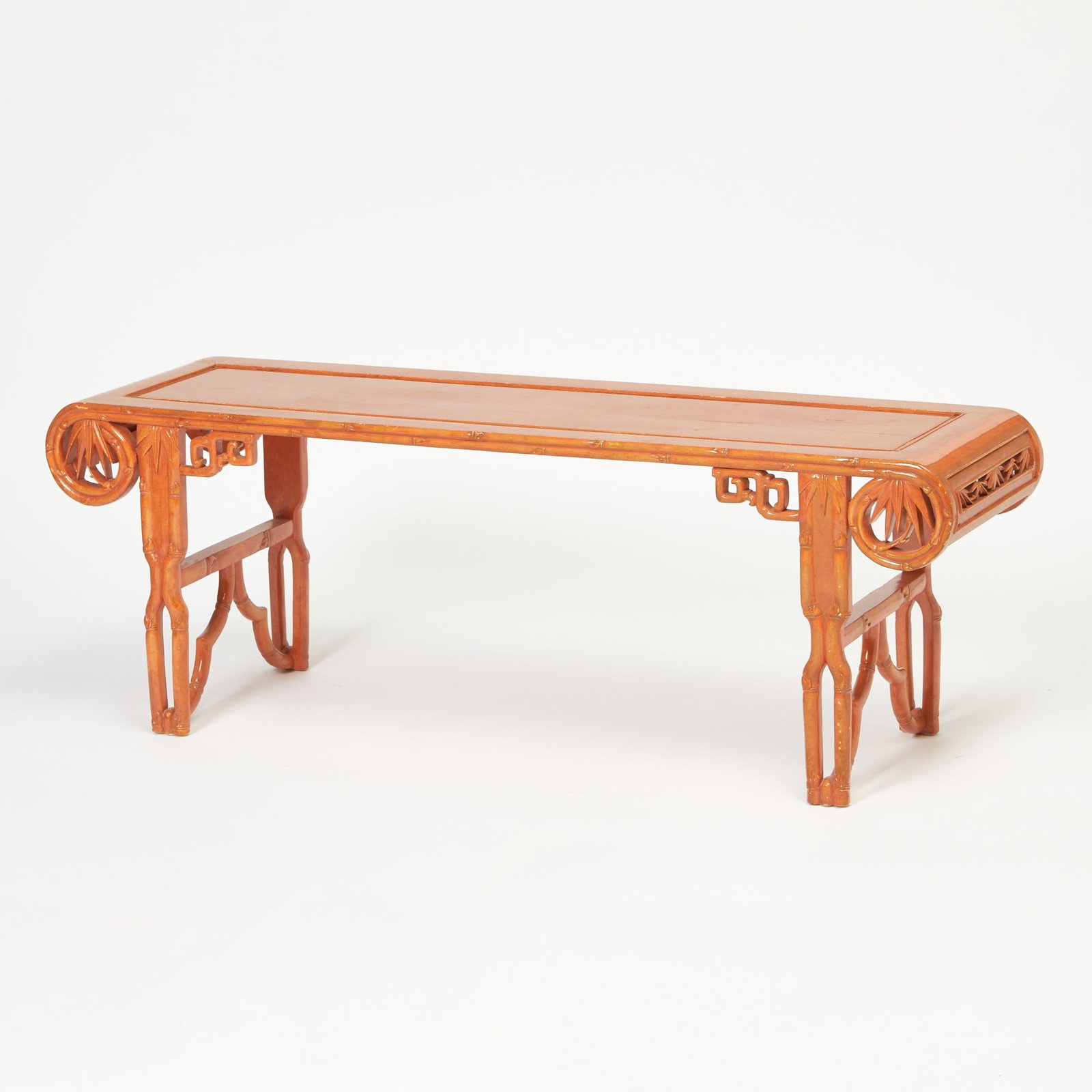 Chinese Style Orange Laquered Low Table (1 of 5)