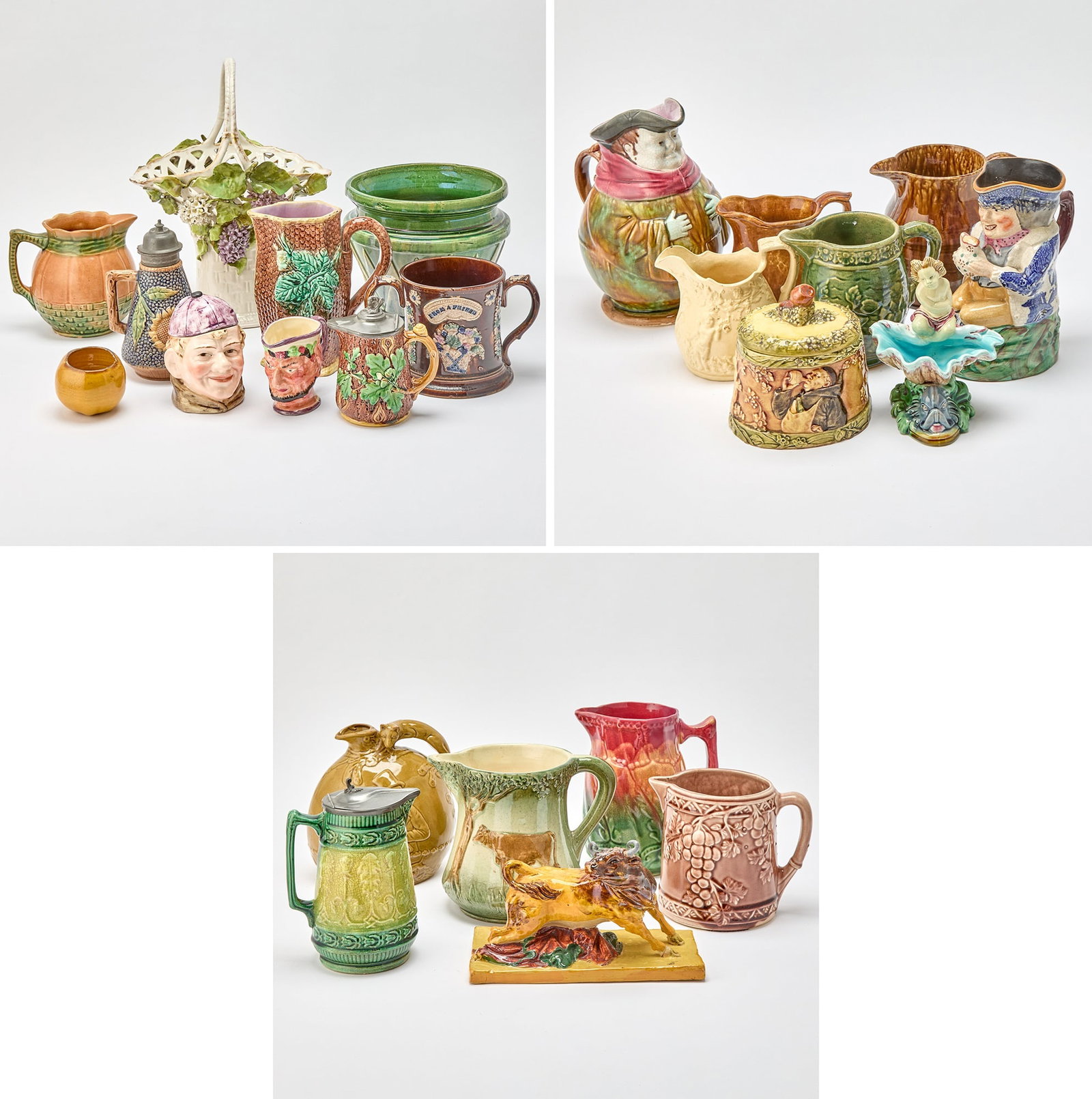 Group of Aesthetic Movement Majolica Table Articles (1 of 5)