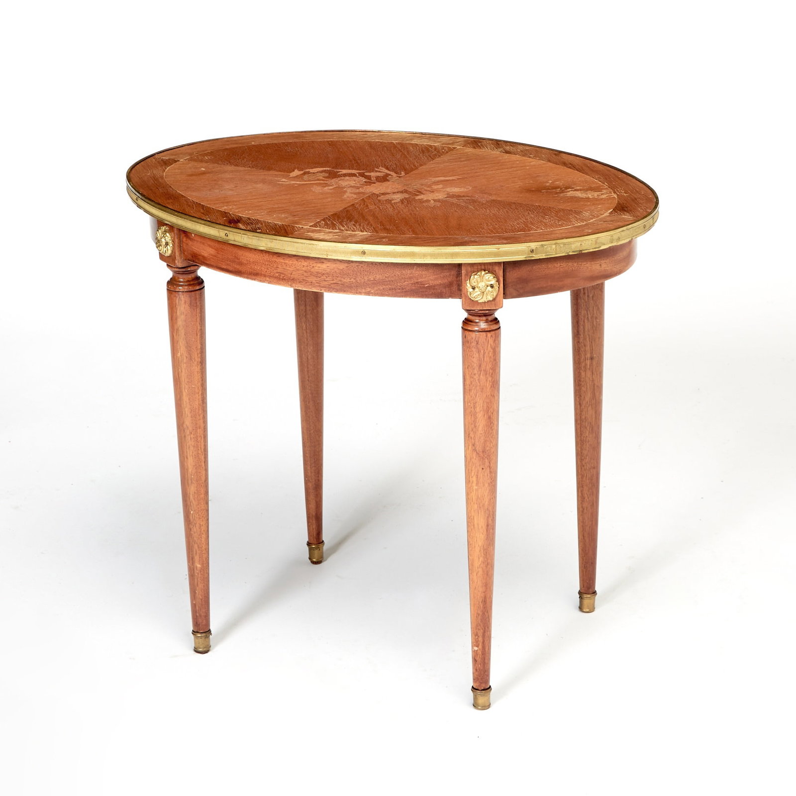 Louis XVI Style Tulipwood Side Table (1 of 3)