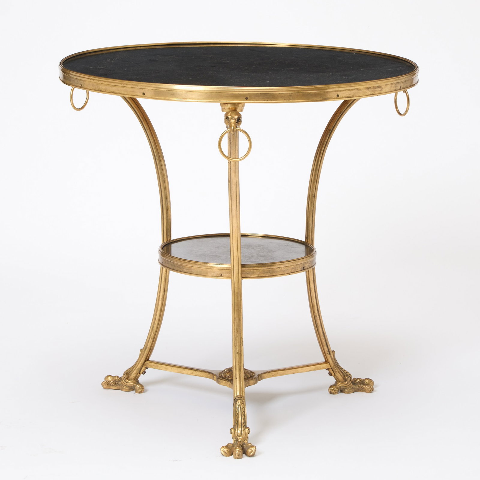 Louis XVI Style Gilt Bronze and Marble Gueridon (1 of 4)