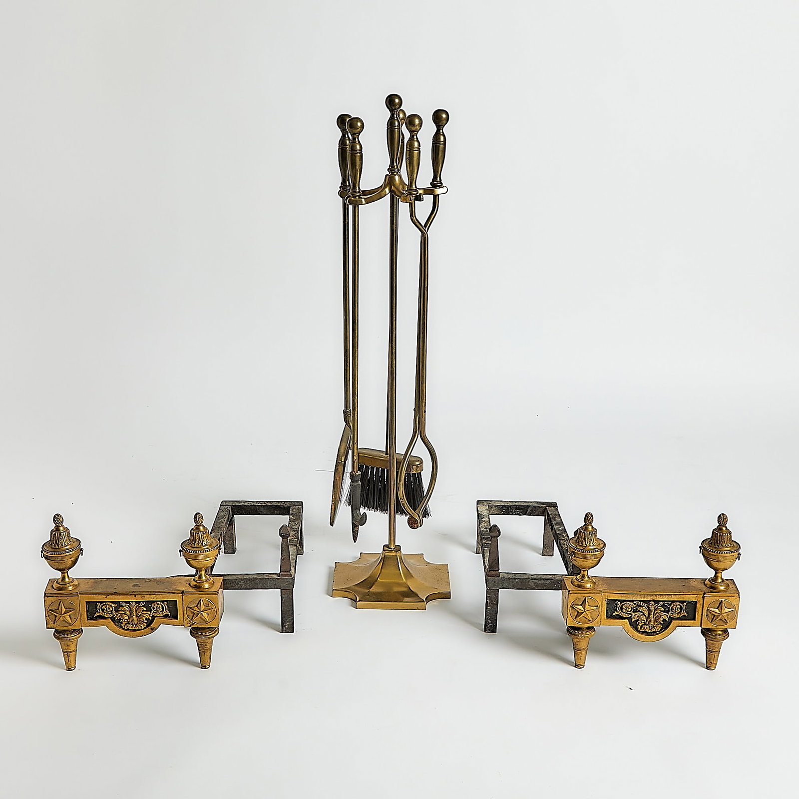 Group of Brass Fireplace Equipment (1 of 5)
