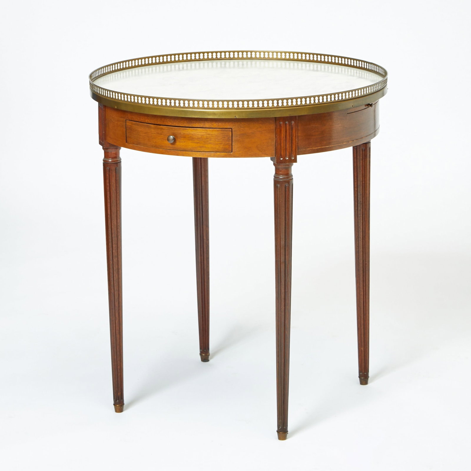 Louis XVI Style Brass Mounted Mahogany Bouillotte Table (1 of 2)
