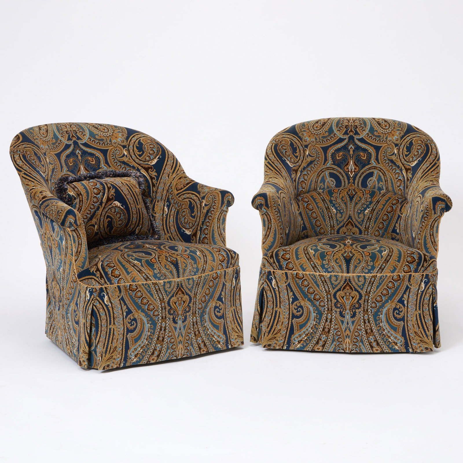 Pair of Upholstered Club Chairs (1 of 5)