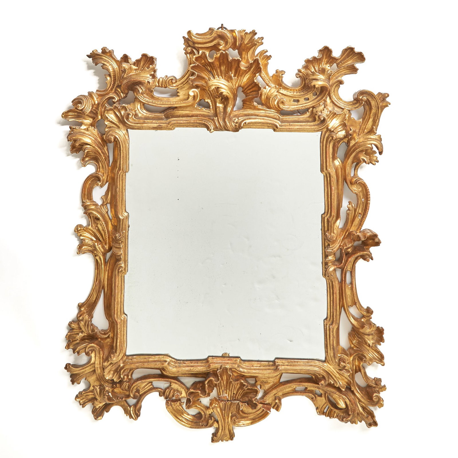 Italian Baroque Style Carved Giltwood Mirror (1 of 1)