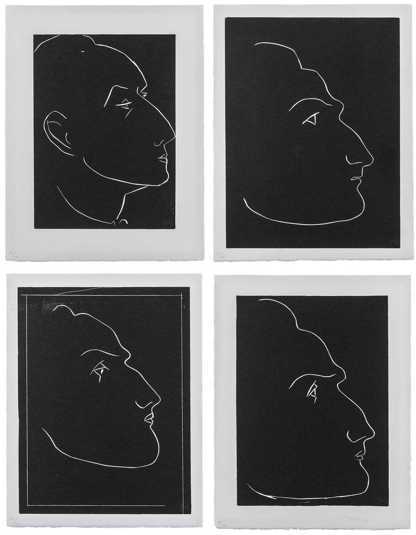 Henri Matisse (1869-1954): PASIPHAÉ (DUTHUIT BOOKS 38) Four linocuts, 1944, on Rives paper, numbered 66/100 in pencil, the posthumous edition printed in 1981, published by the Matisse Estate, New York, with their
