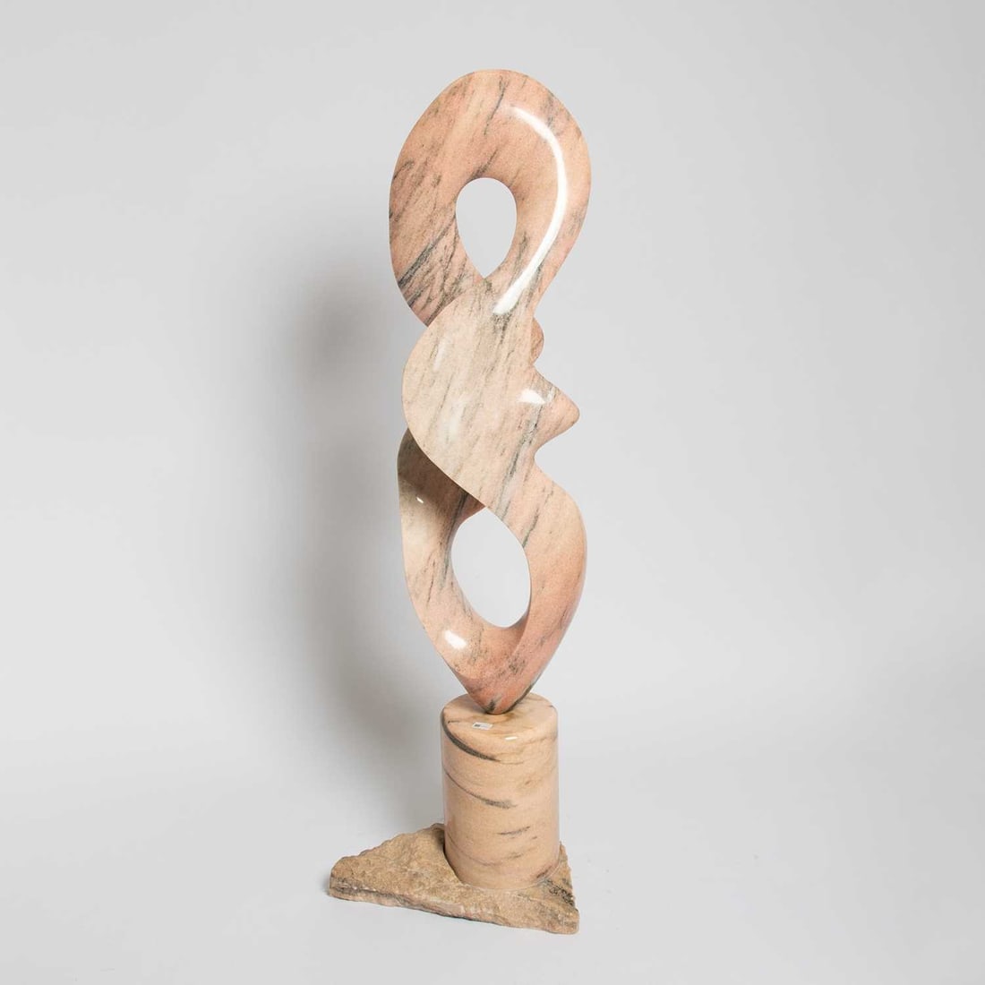 Fritz Olsen: American, b. 1956 Untitled, 1993 Pink marble 66 x 21 1/2 x 11 inches (167.6 x 54.6 x 27.9 cm) including base