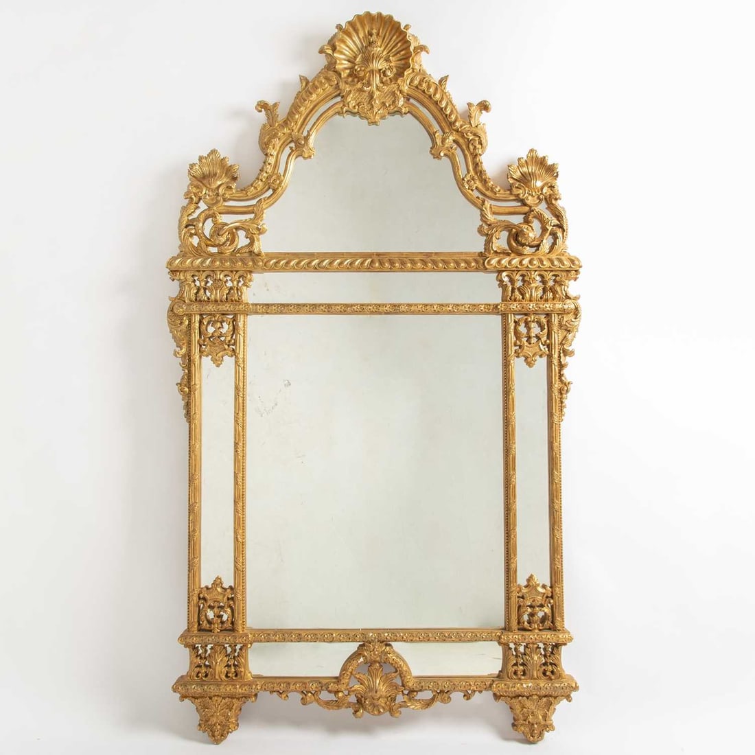 Regence Style Giltwood Overmantel Mirror (1 of 3)