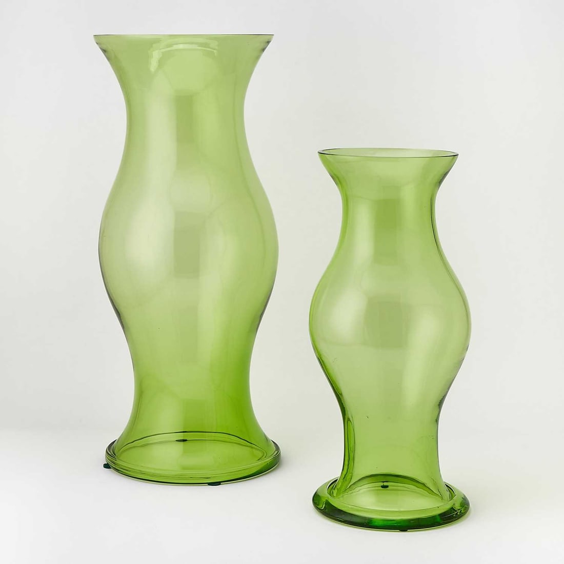 Two Contemporary Hand-Blown Glass Hurricane Shades (1 of 4)