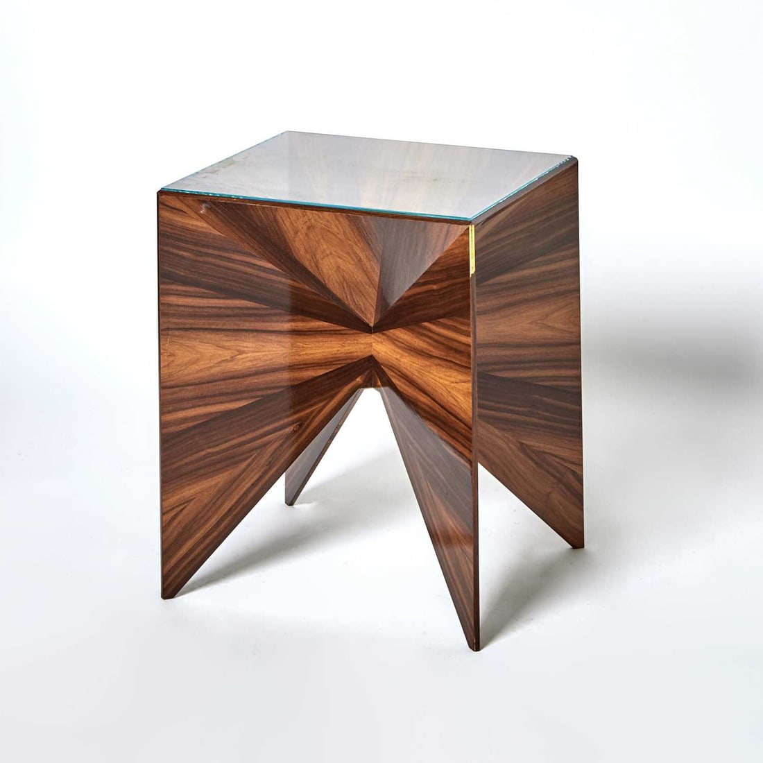 Tim Warlick Rosewood and Glass Occasional Table (1 of 5)