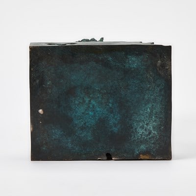 Daniel Arsham Green Patinated and Polished Bronze "Eroded Jupiter" Bust - 8