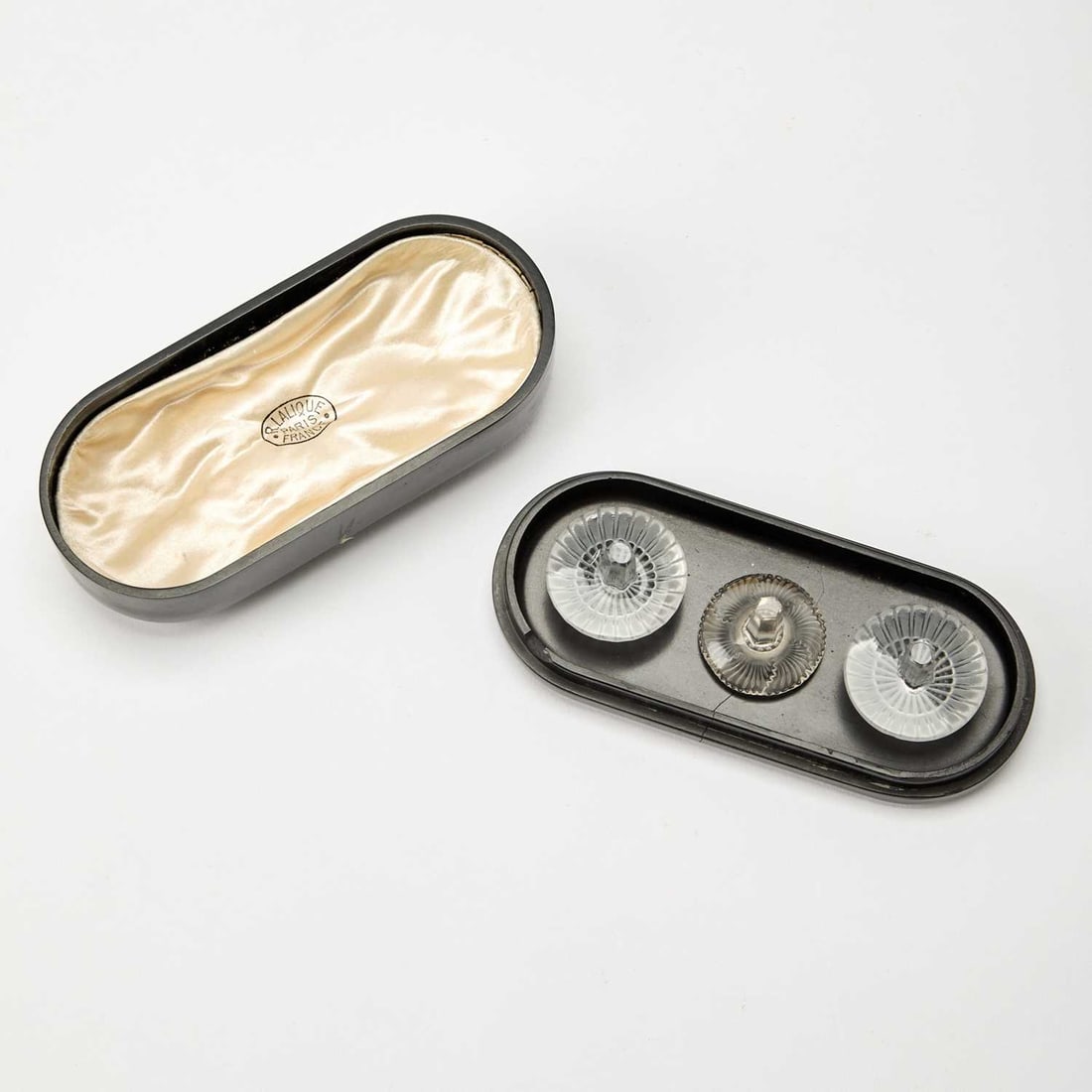 Lalique Molded Glass Perfume Tester Set (1 of 10)