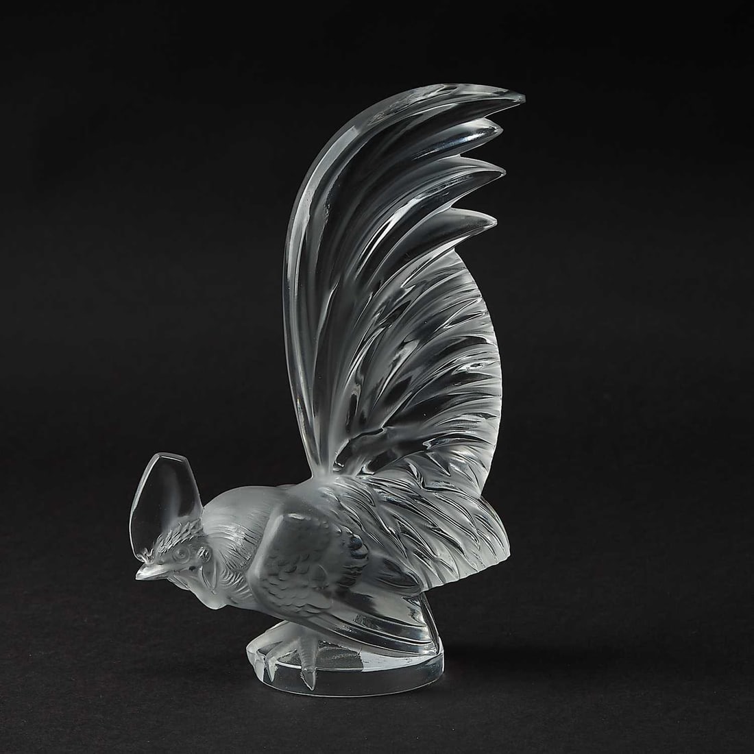 Lalique Molded Glass "Coq Nain" Paperweight (1 of 5)