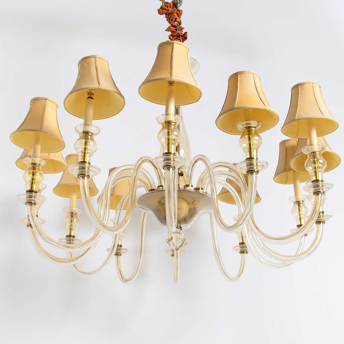 Murano Style Glass Twelve Light Chandelier (1 of 4)
