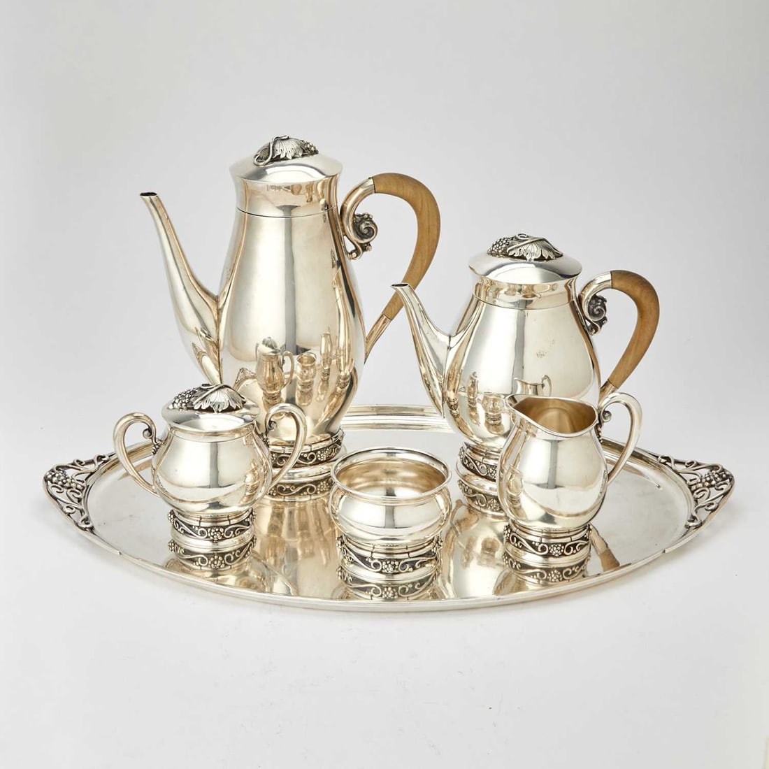 Mexican Sterling Silver Tea and Coffee Service (1 of 4)