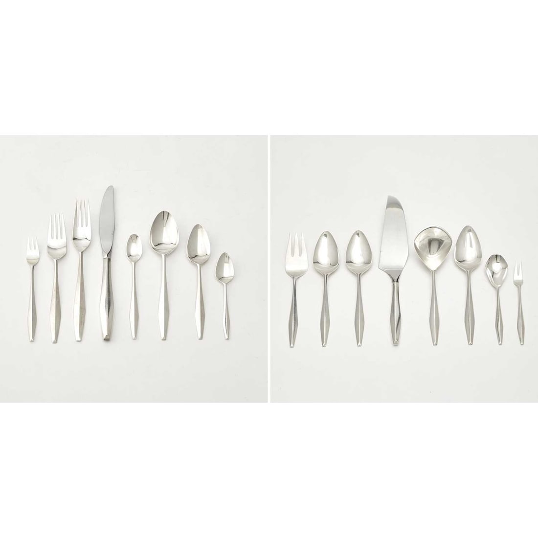 Extensive Reed & Barton Sterling Silver "Diamond" Pattern Flatware Service (1 of 4)