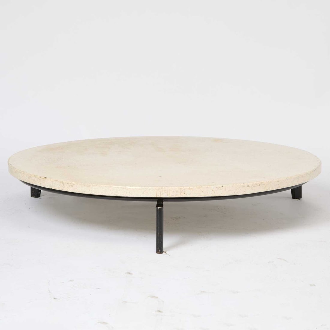 After Jean Prouve Metal and Terrazzo "Gigantic" Coffee Table (1 of 3)
