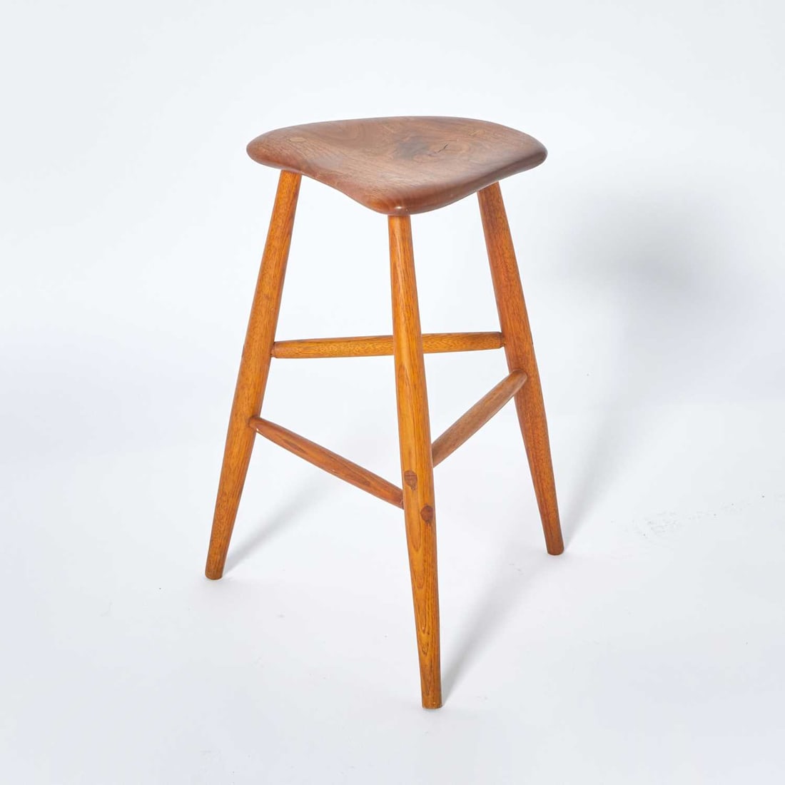 Wharton Esherick Walnut Stool (1 of 5)