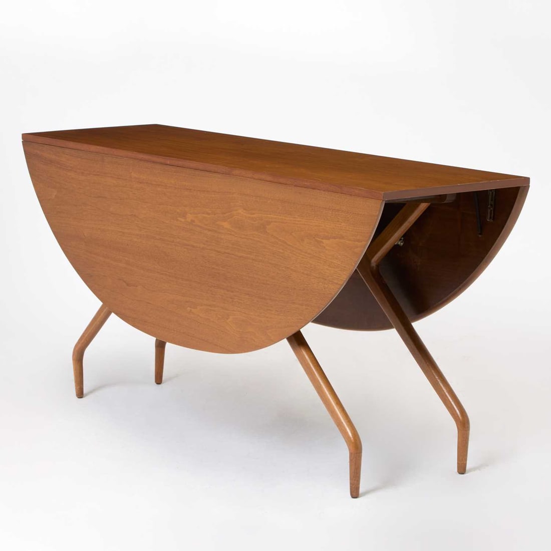 Greta Magnusson Grossman Walnut Spider Leg Drop Leaf Dining Table (1 of 4)