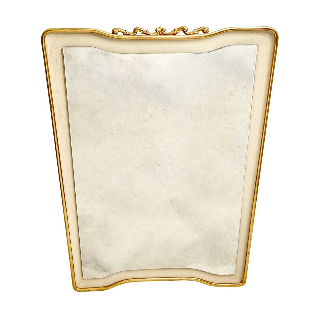 Paolo Buffa Italian Mid-Century Design Carved, Parcel Gilt and Painted Wall Mirror (1 of 4)