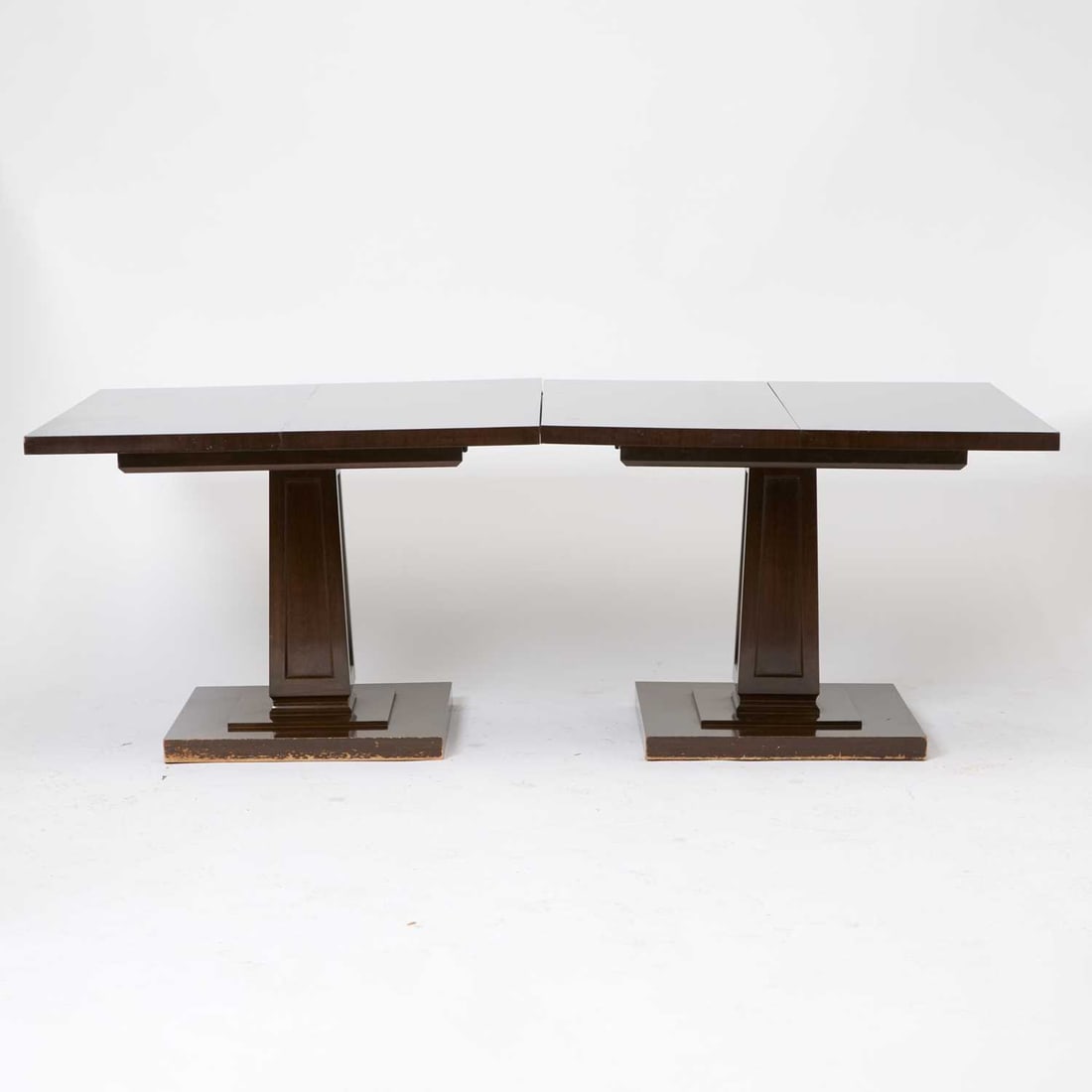 Tommi Parzinger Walnut Double Pedestal Dining Table (1 of 4)