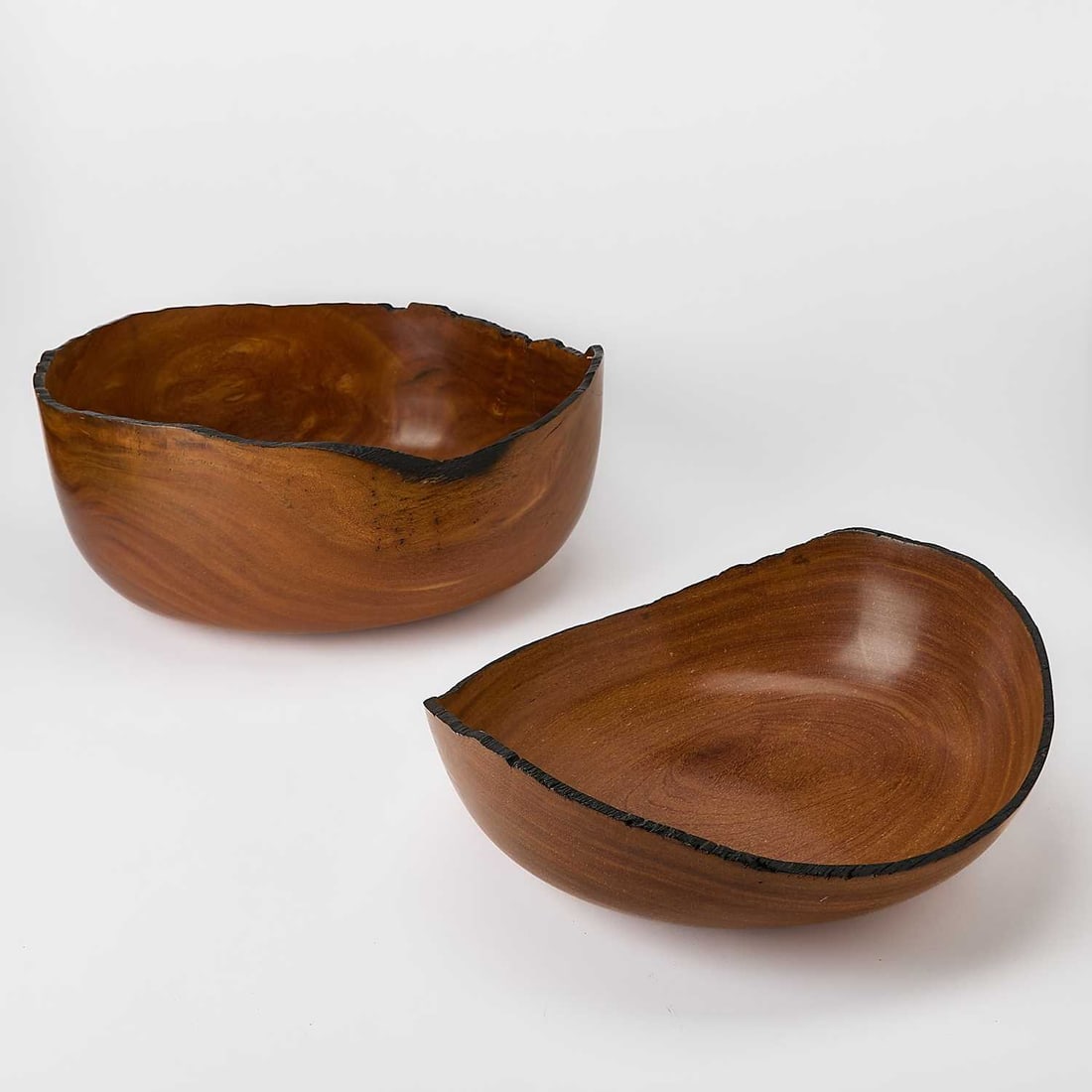Two Large Brazilian Lathe-Turned Hardwood Bowls (1 of 6)