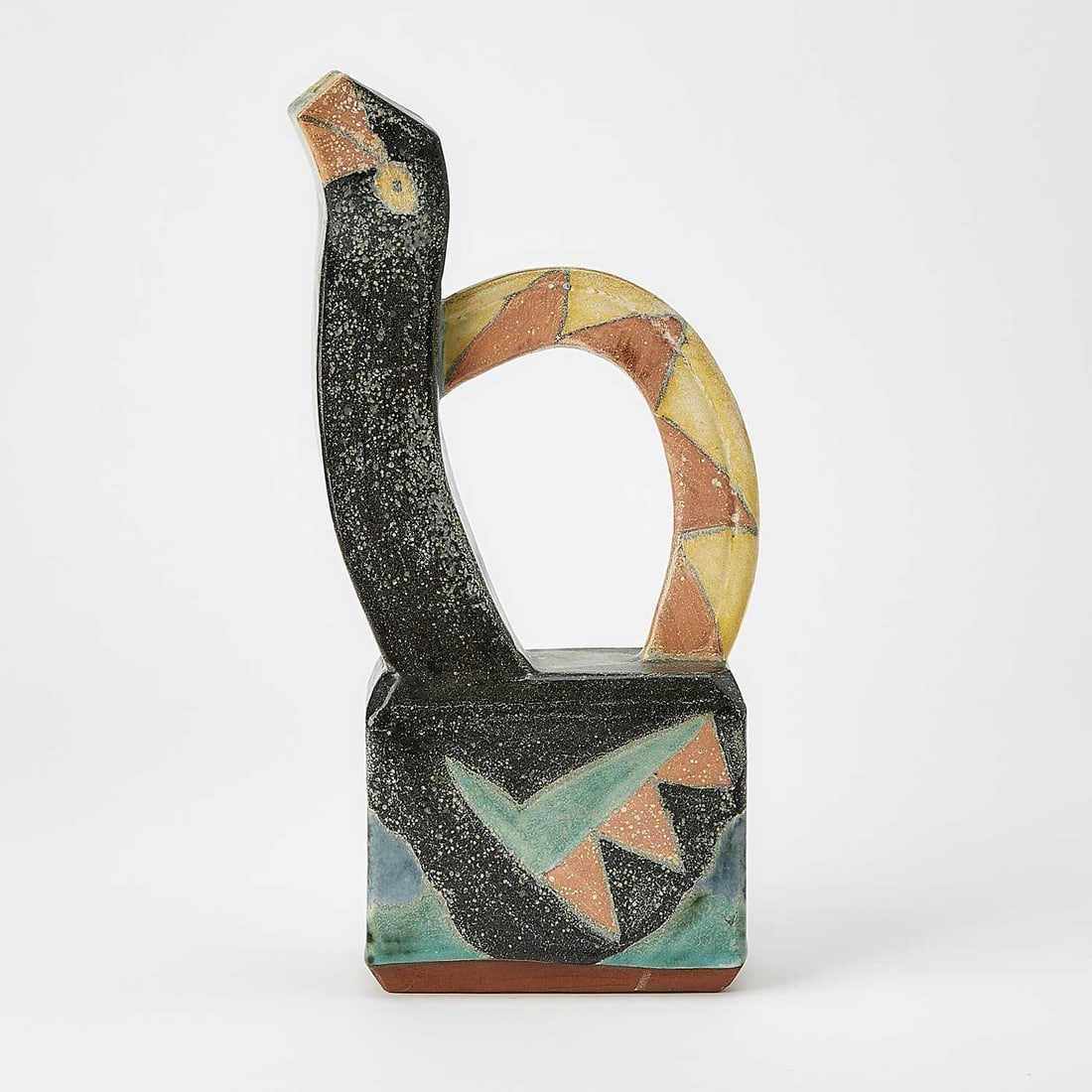 Sara Post Hand-Painted Redware Pitcher (1 of 7)