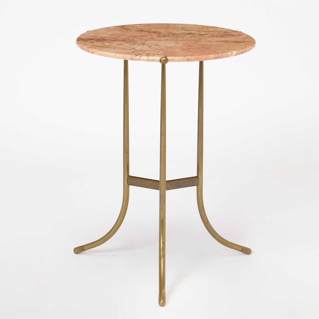 Cedric Hartman Brass and Marble Top Side Table (1 of 4)
